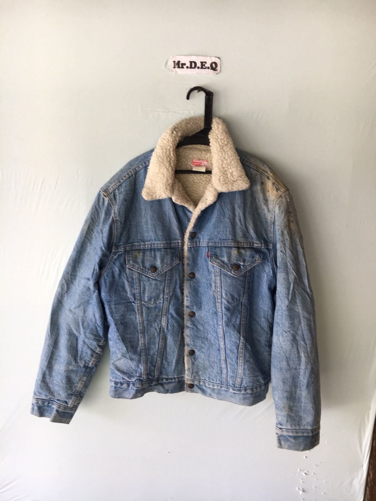 Levi's Vintage Clothing VINTAGE LEVI'S 70s BLUE JACKET SUNDFEDED JEANS USA Size US L / EU 52-54 / 3 - 1 Thumbnail