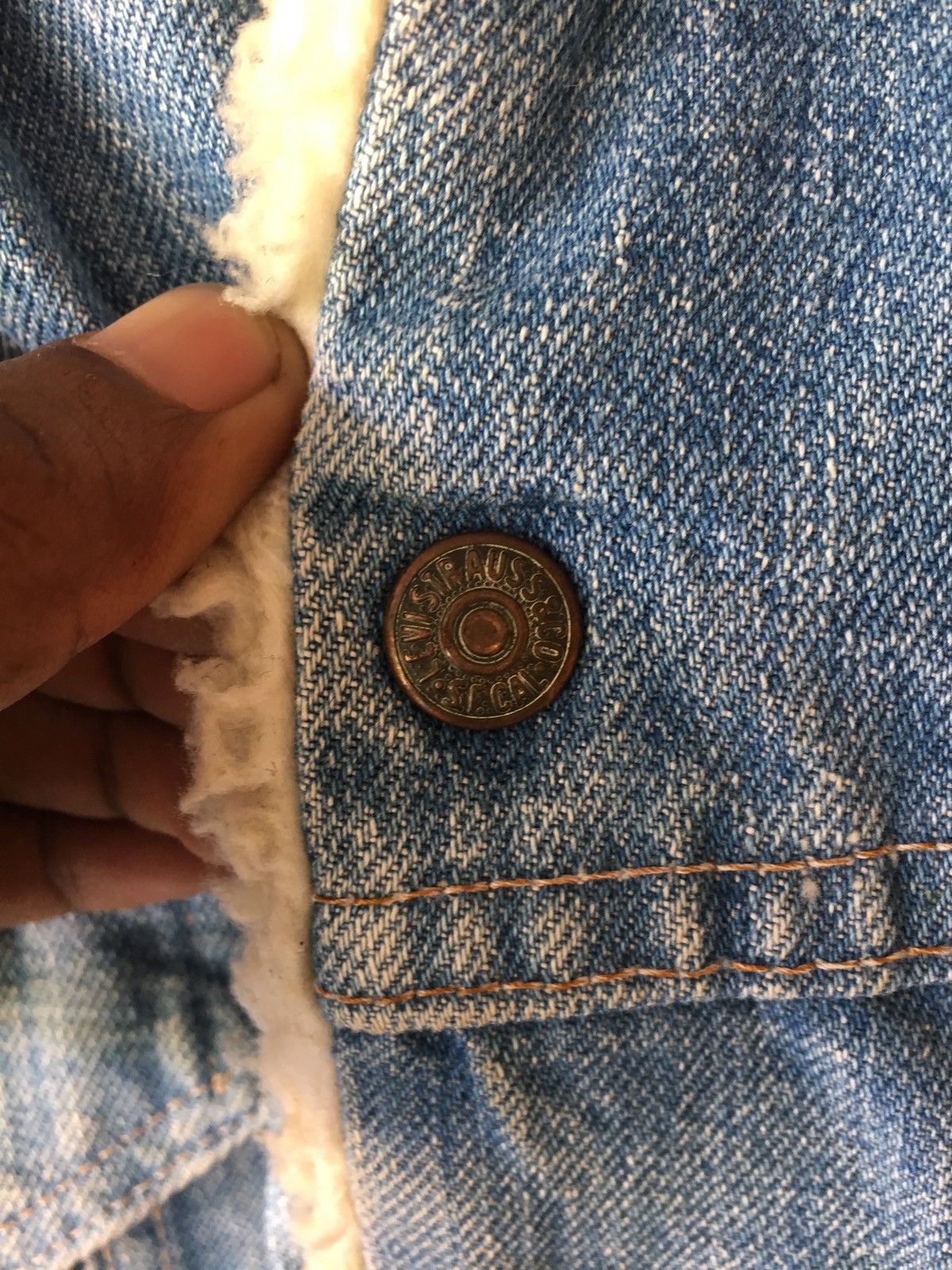 Levi's Vintage Clothing VINTAGE LEVI'S 70s BLUE JACKET SUNDFEDED JEANS USA Size US L / EU 52-54 / 3 - 12 Thumbnail