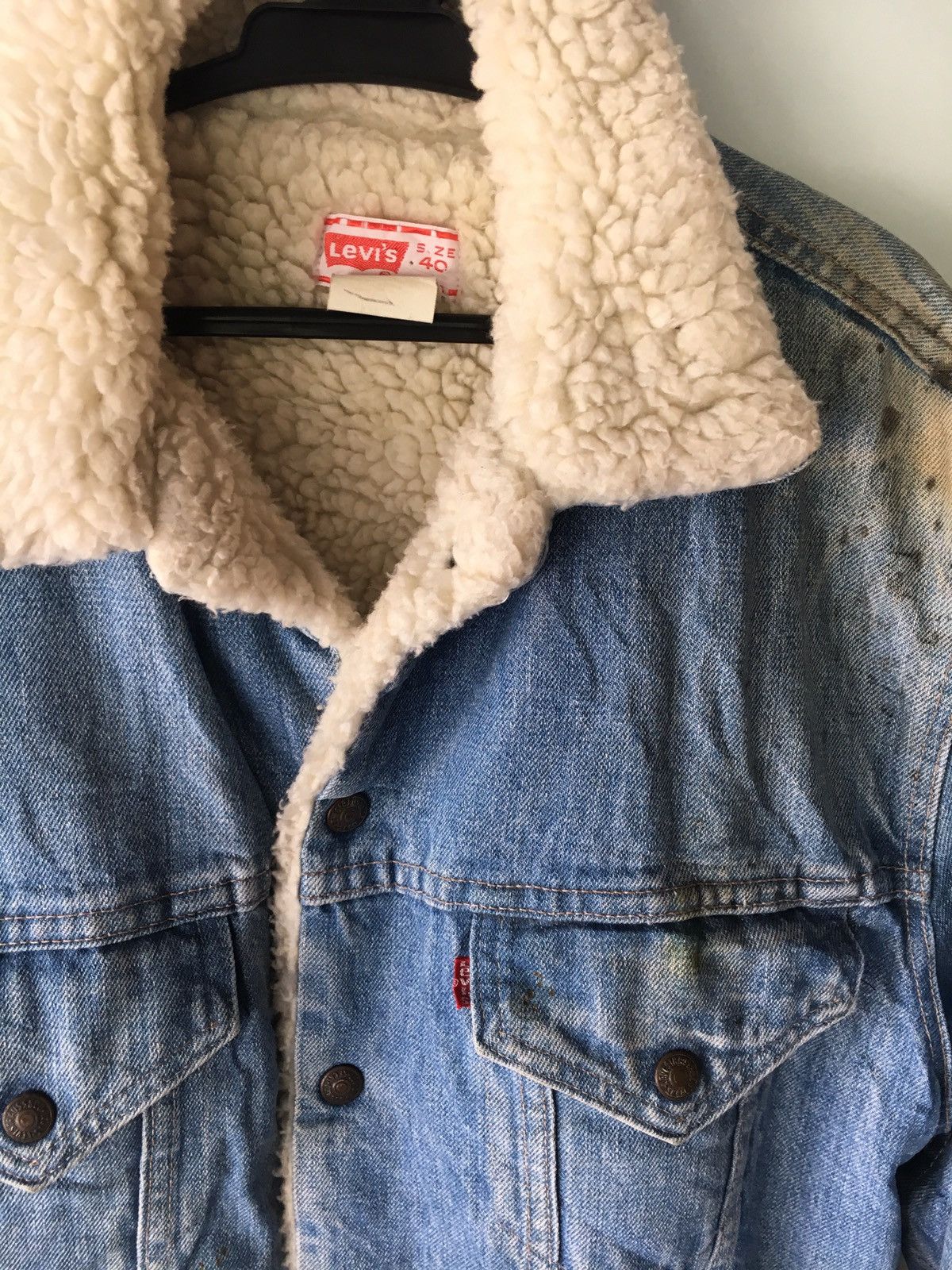 Levi's Vintage Clothing VINTAGE LEVI'S 70s BLUE JACKET SUNDFEDED JEANS USA Size US L / EU 52-54 / 3 - 2 Thumbnail
