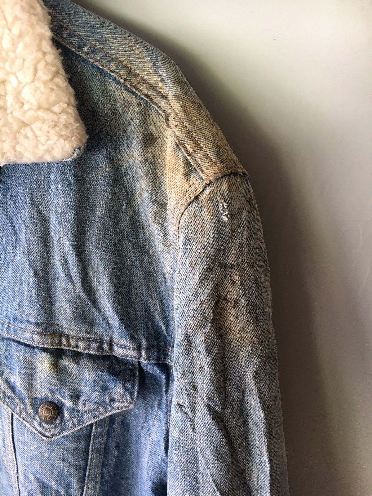 Levi's Vintage Clothing VINTAGE LEVI'S 70s BLUE JACKET SUNDFEDED JEANS USA Size US L / EU 52-54 / 3 - 14 Thumbnail