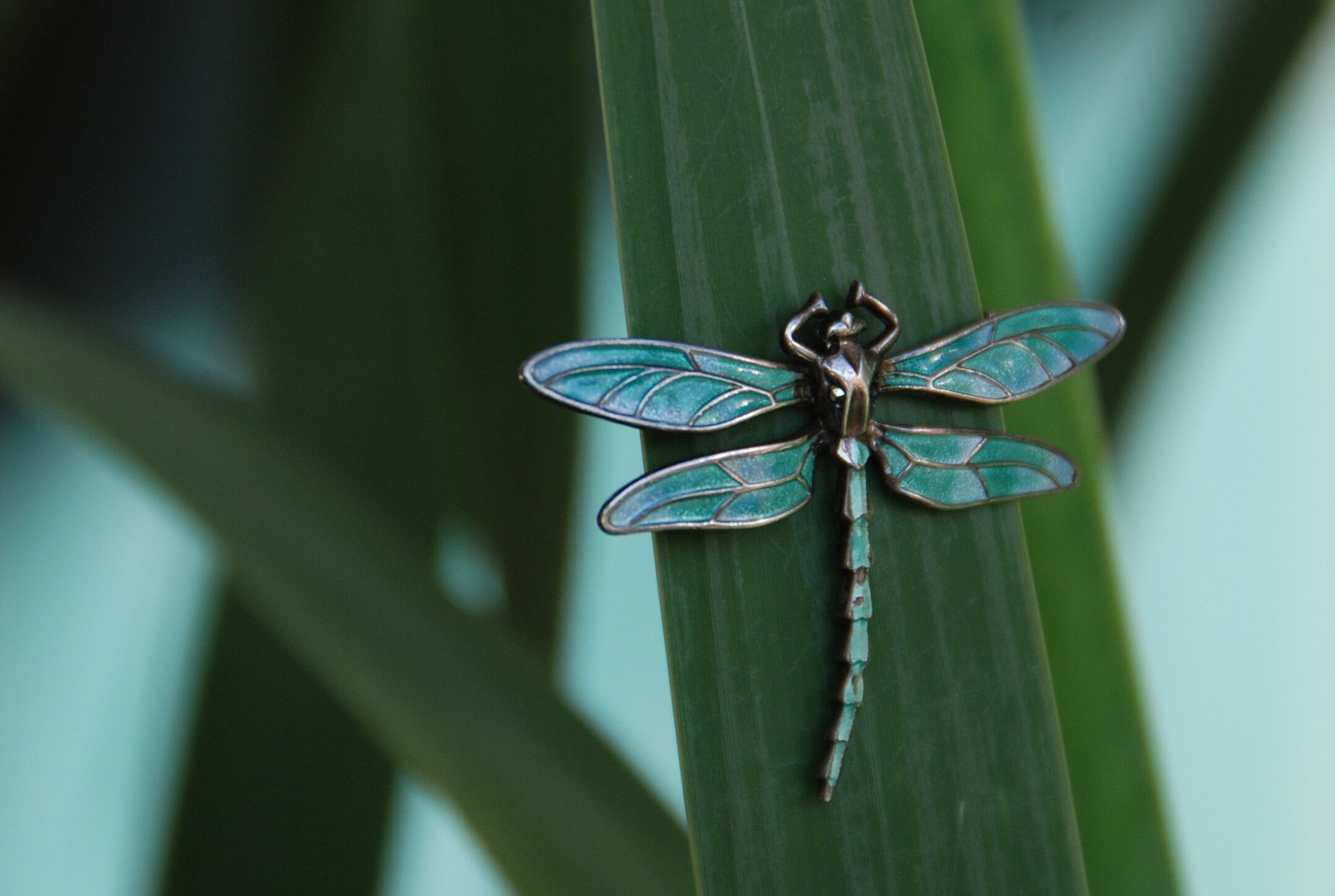 Vintage Best price! Art Nouveau dragonfly brooch 1910! Like Gucci Size ONE SIZE - 2 Preview