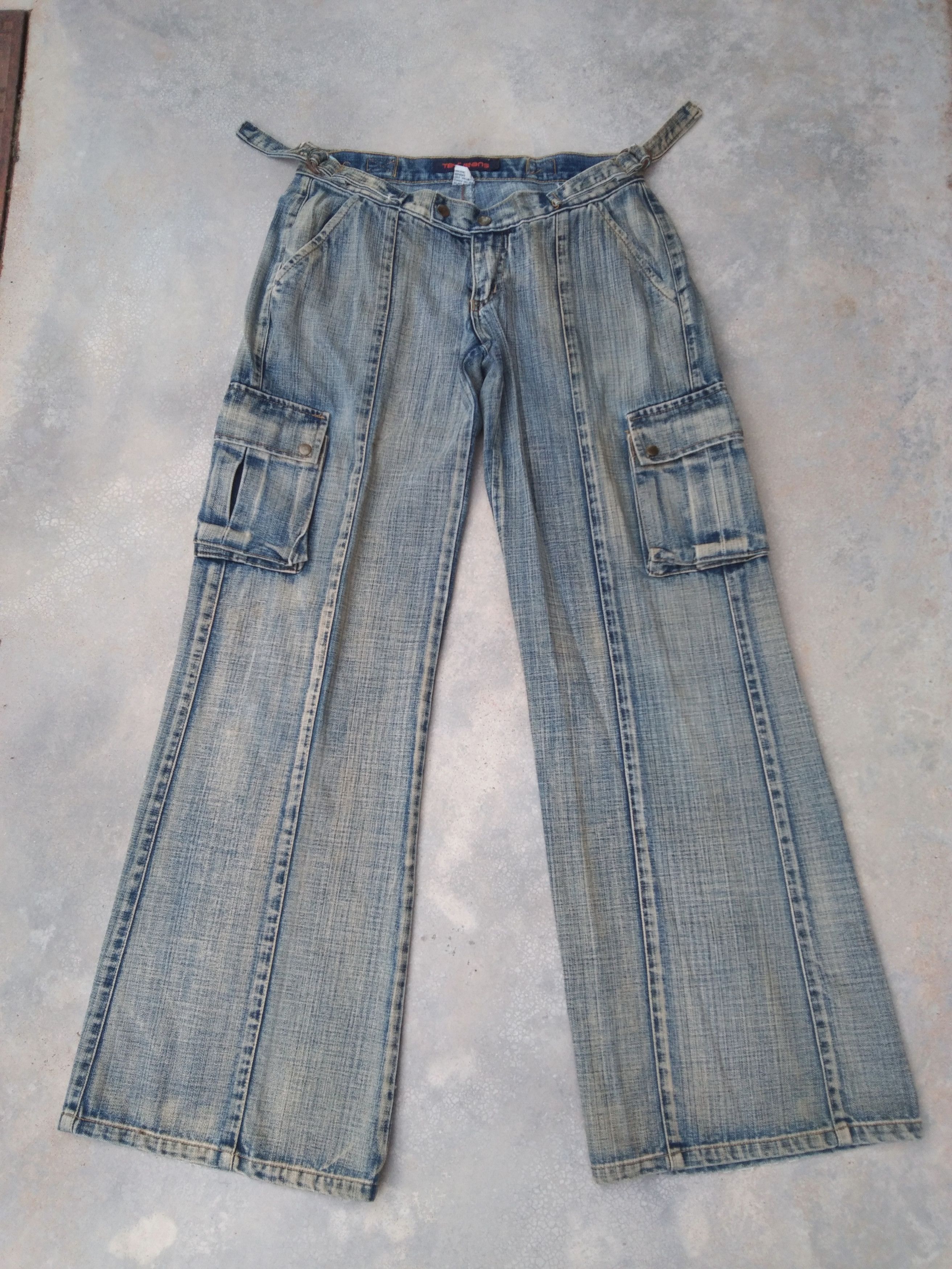 Japanese Brand × Jean × Vintage Vintage TBY Wide Leg Jeans 29x32 Size US 29 - 1 Thumbnail