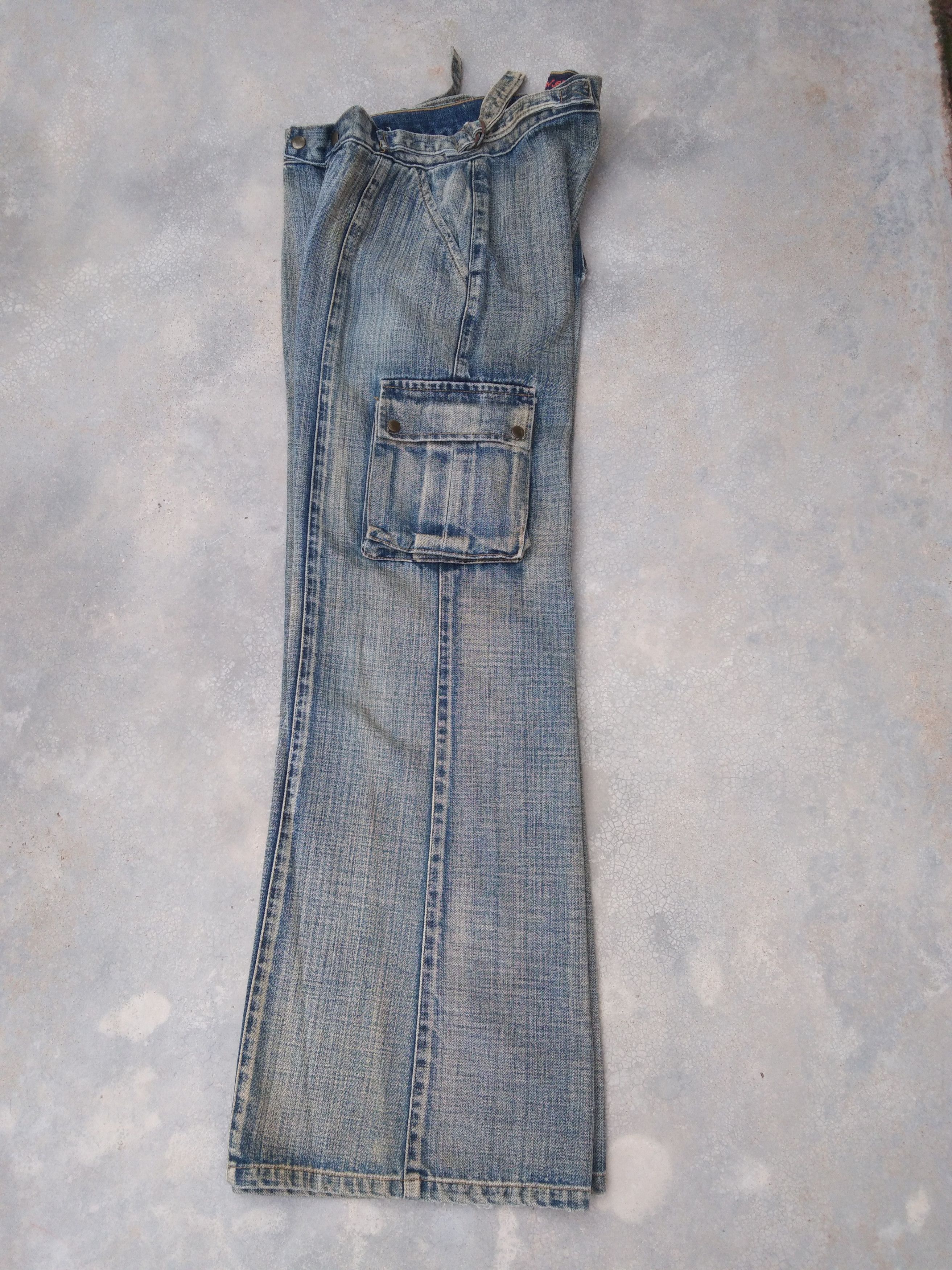 Japanese Brand × Jean × Vintage Vintage TBY Wide Leg Jeans 29x32 Size US 29 - 4 Thumbnail
