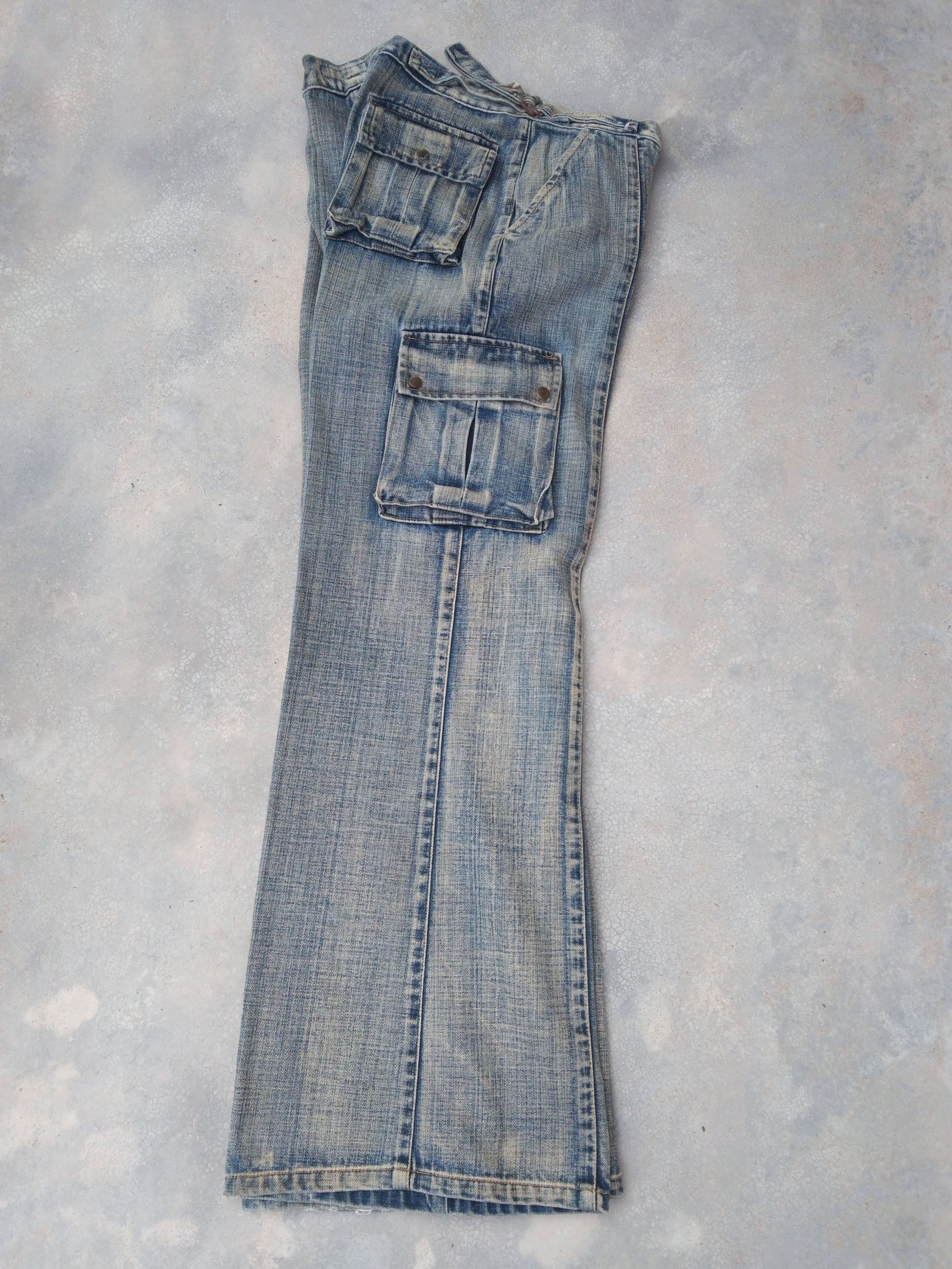 Japanese Brand × Jean × Vintage Vintage TBY Wide Leg Jeans 29x32 Size US 29 - 3 Thumbnail