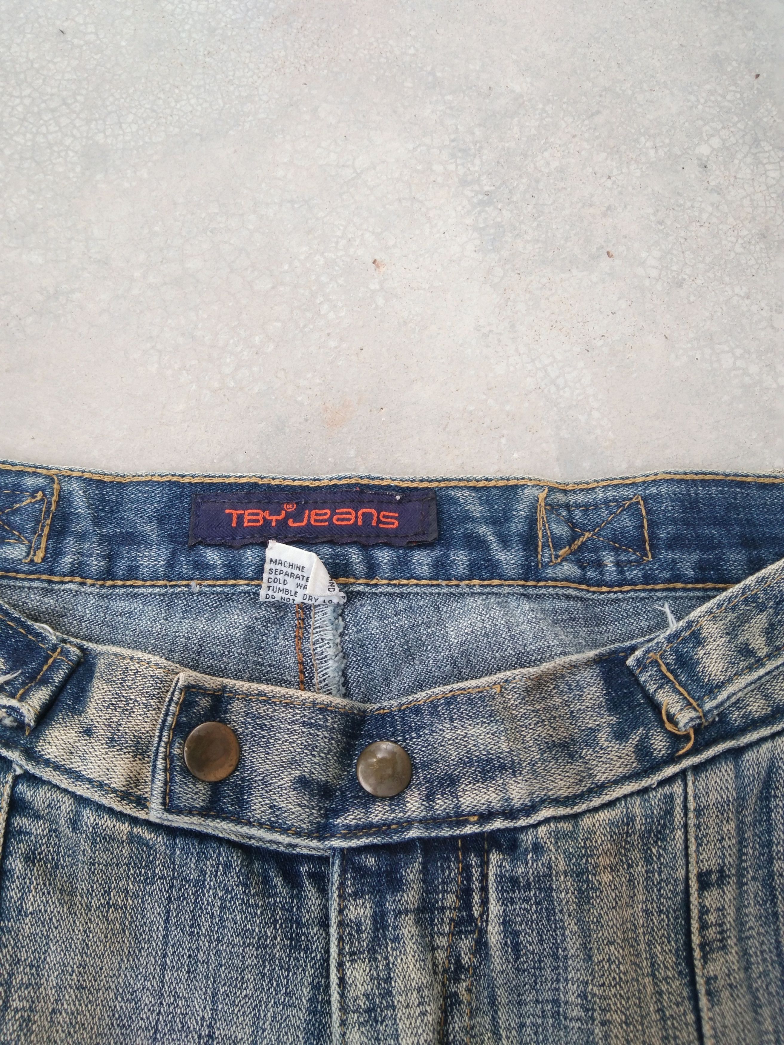 Japanese Brand × Jean × Vintage Vintage TBY Wide Leg Jeans 29x32 Size US 29 - 9 Thumbnail