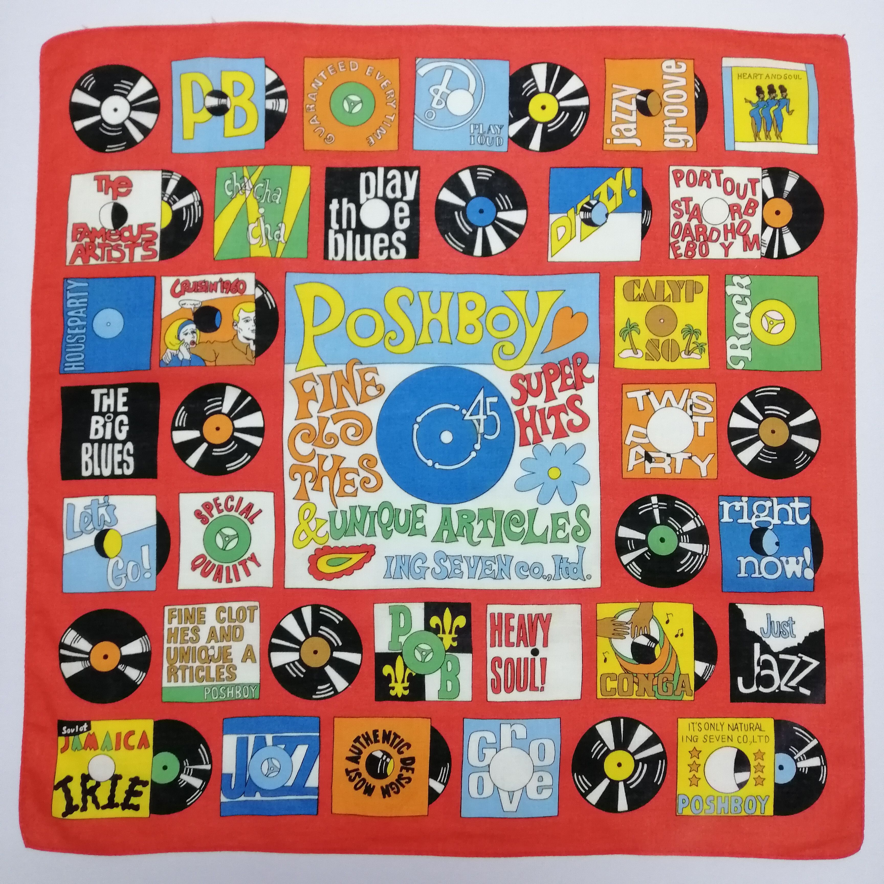 Vintage Poshboy Handkerchief/Neckerchief/Bandana-KD2036 Size ONE SIZE - 2 Thumbnail