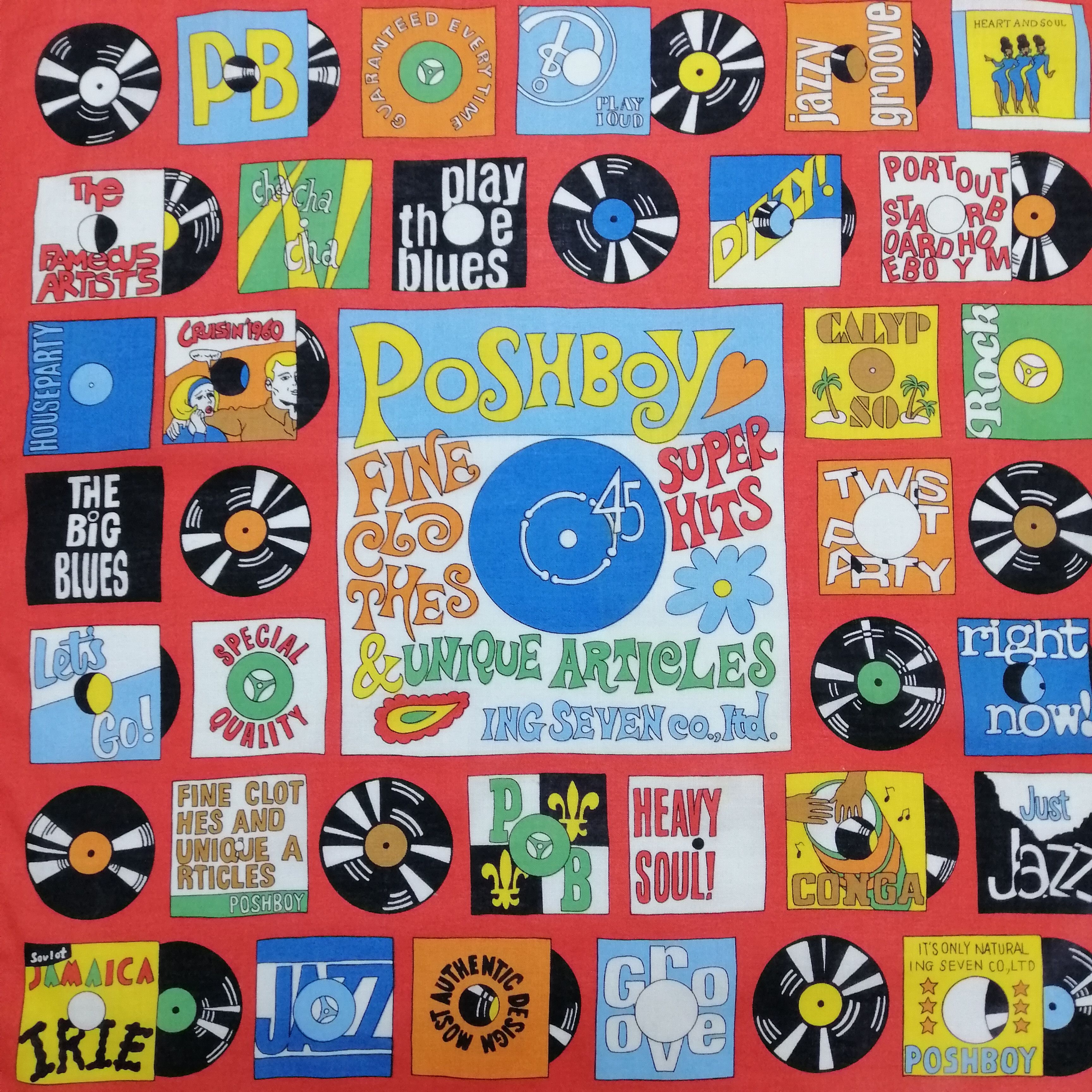 Vintage Poshboy Handkerchief/Neckerchief/Bandana-KD2036 Size ONE SIZE - 3 Thumbnail