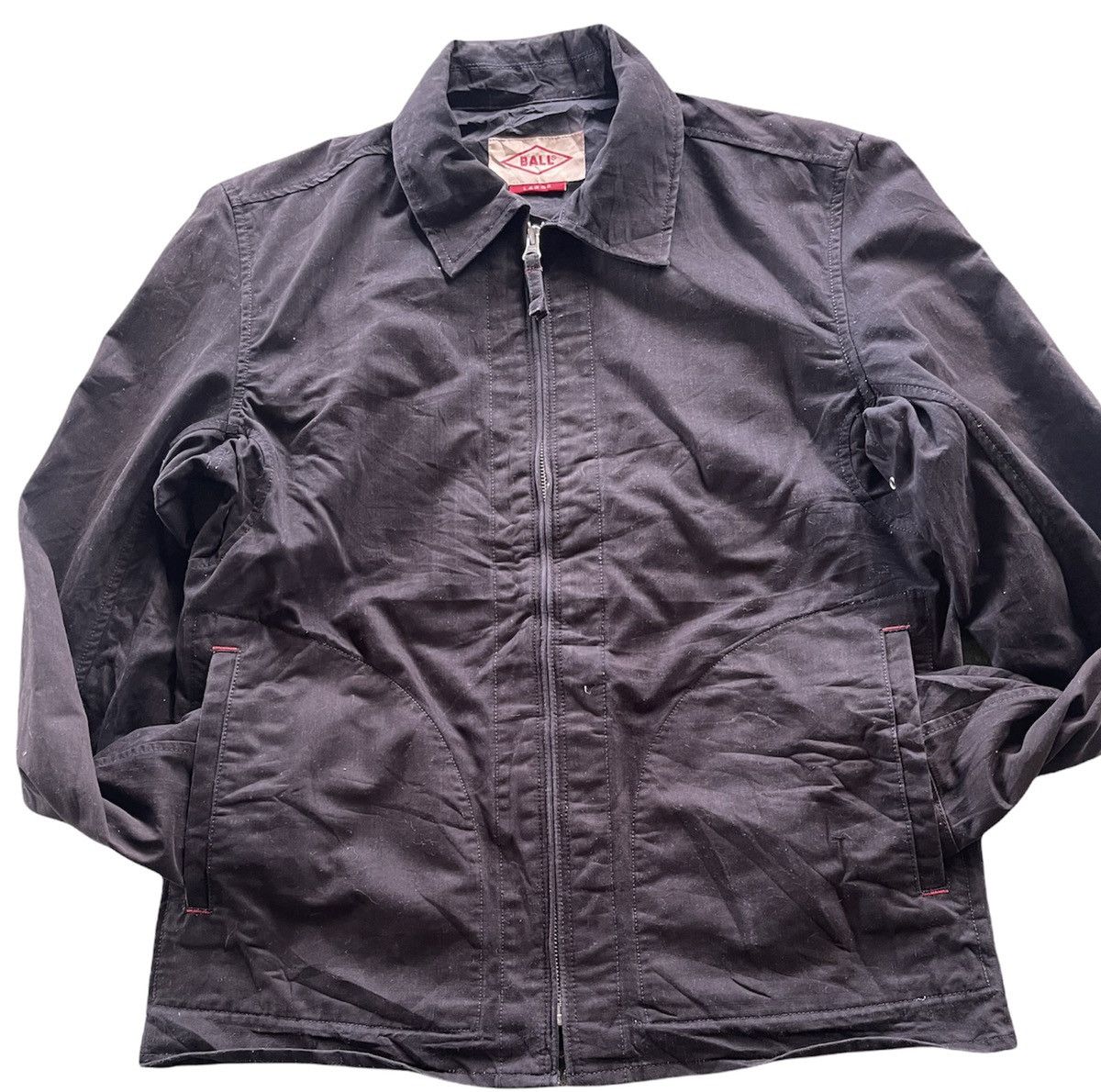 Japanese Brand BALL JACKET FULL ZIPPER Size US L / EU 52-54 / 3 - 3 Thumbnail