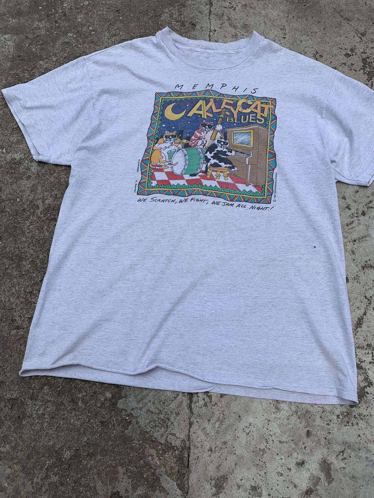 Band Tees Vintage 1992 Memphis Blues Festival Tee Size US XL / EU 56 / 4 - 11 Thumbnail