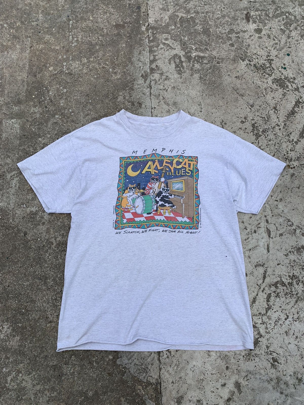 Band Tees Vintage 1992 Memphis Blues Festival Tee Size US XL / EU 56 / 4 - 1 Thumbnail