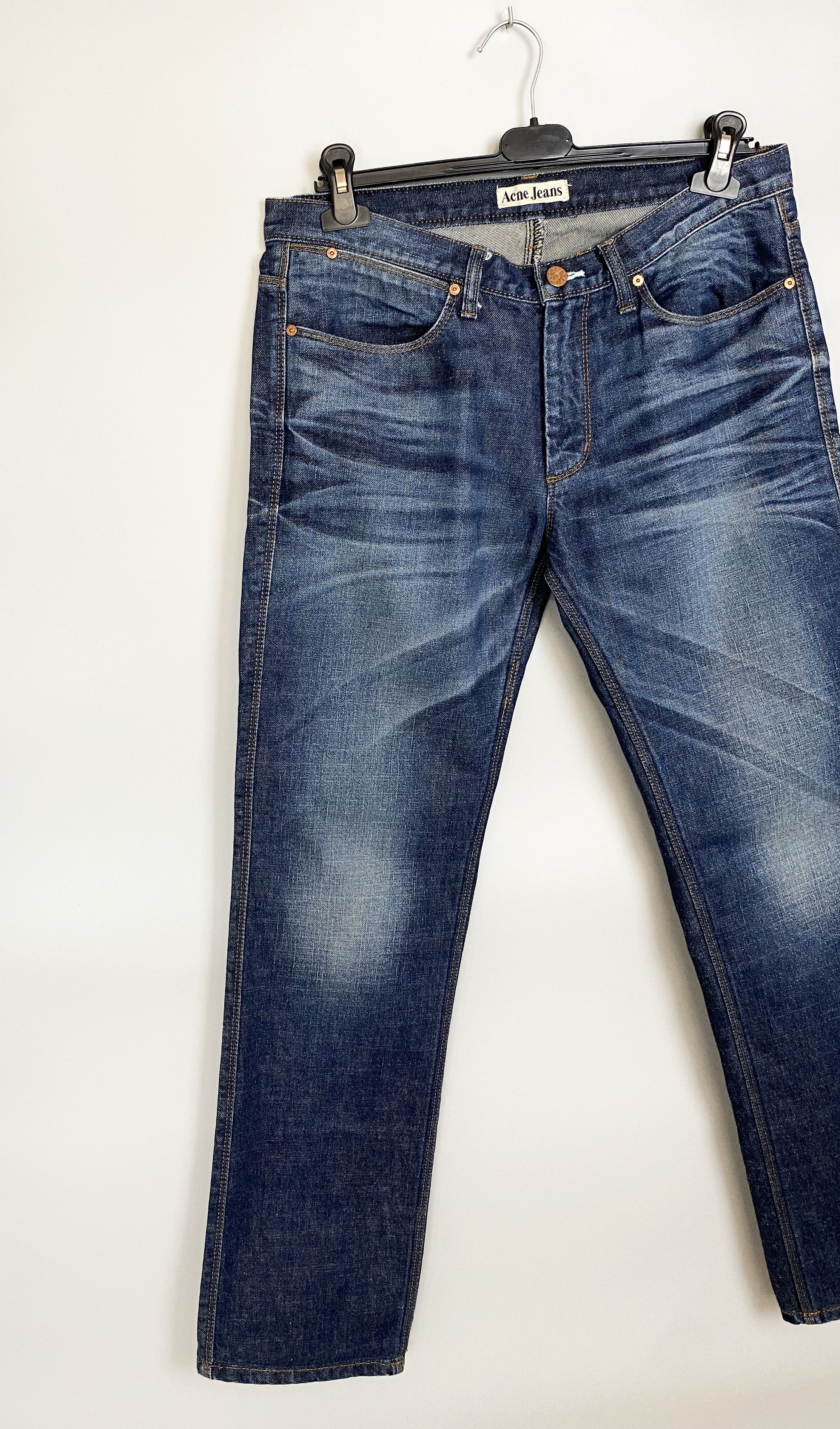 Acne Studios Acne Jeans Max True Dark W33 L34 Size US 33 - 2 Thumbnail