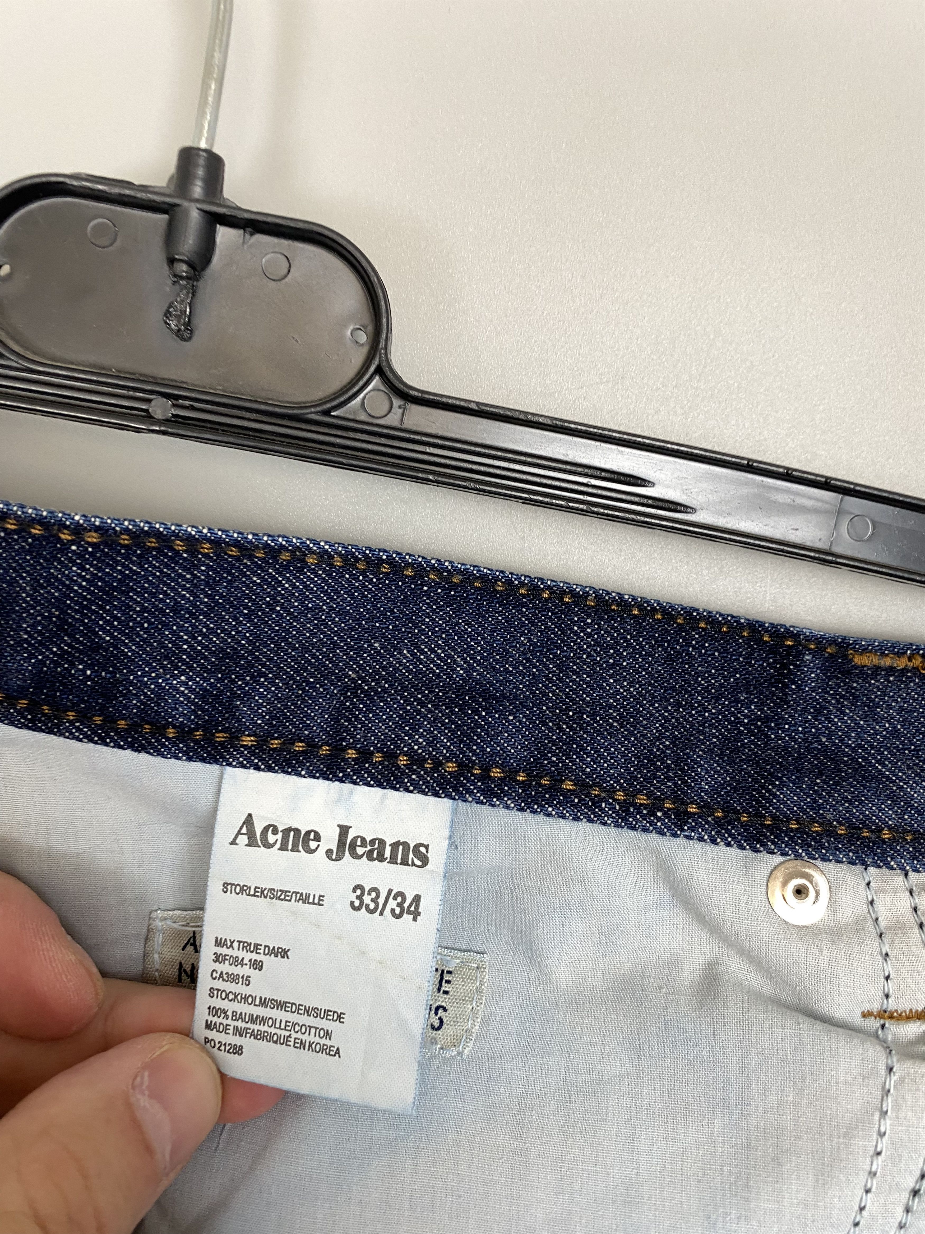 Acne Studios Acne Jeans Max True Dark W33 L34 Size US 33 - 12 Thumbnail