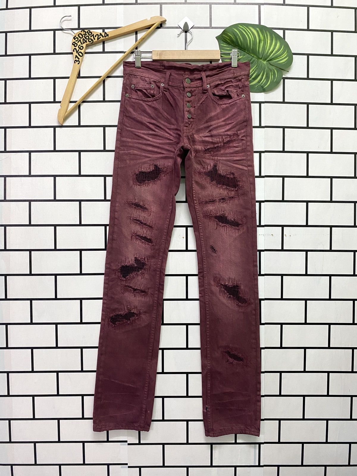 Tornado Mart Japanese Brand TORNADO MART Low Rises Distressed Style Denim Size US 28 / EU 44 - 1 Thumbnail