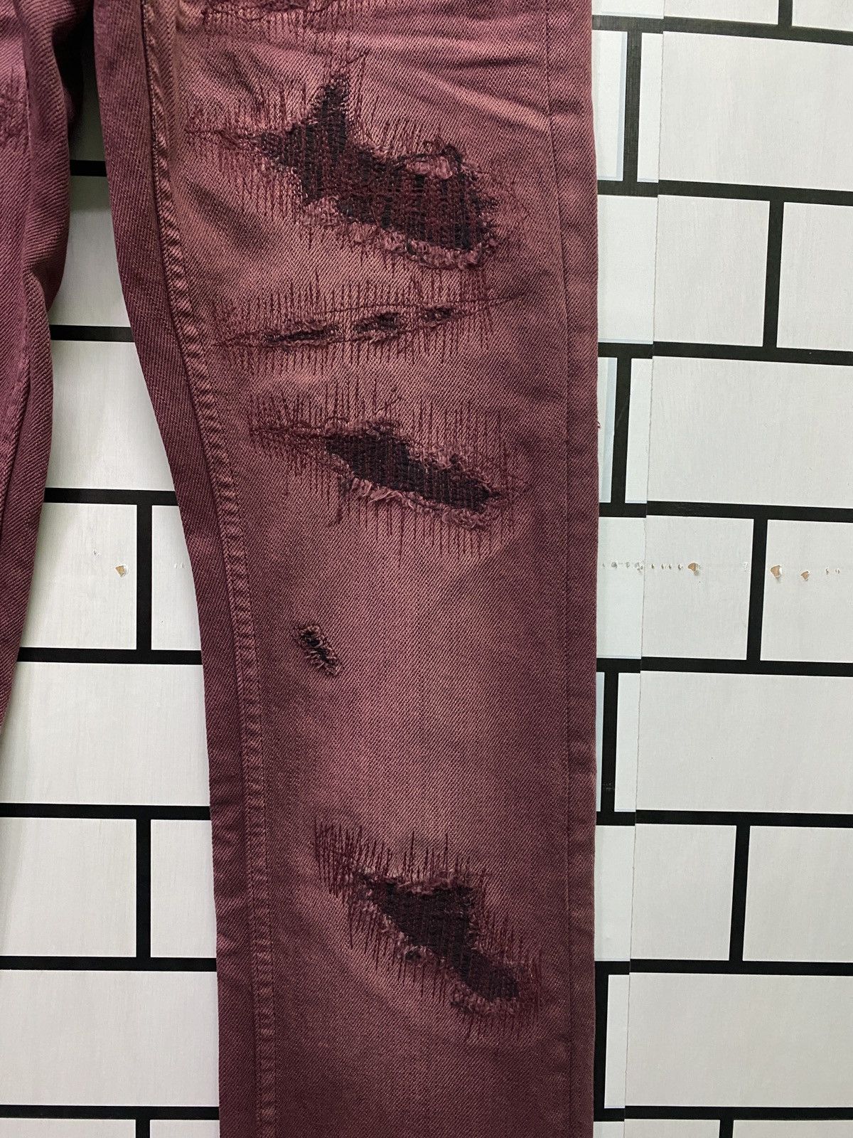 Tornado Mart Japanese Brand TORNADO MART Low Rises Distressed Style Denim Size US 28 / EU 44 - 8 Thumbnail