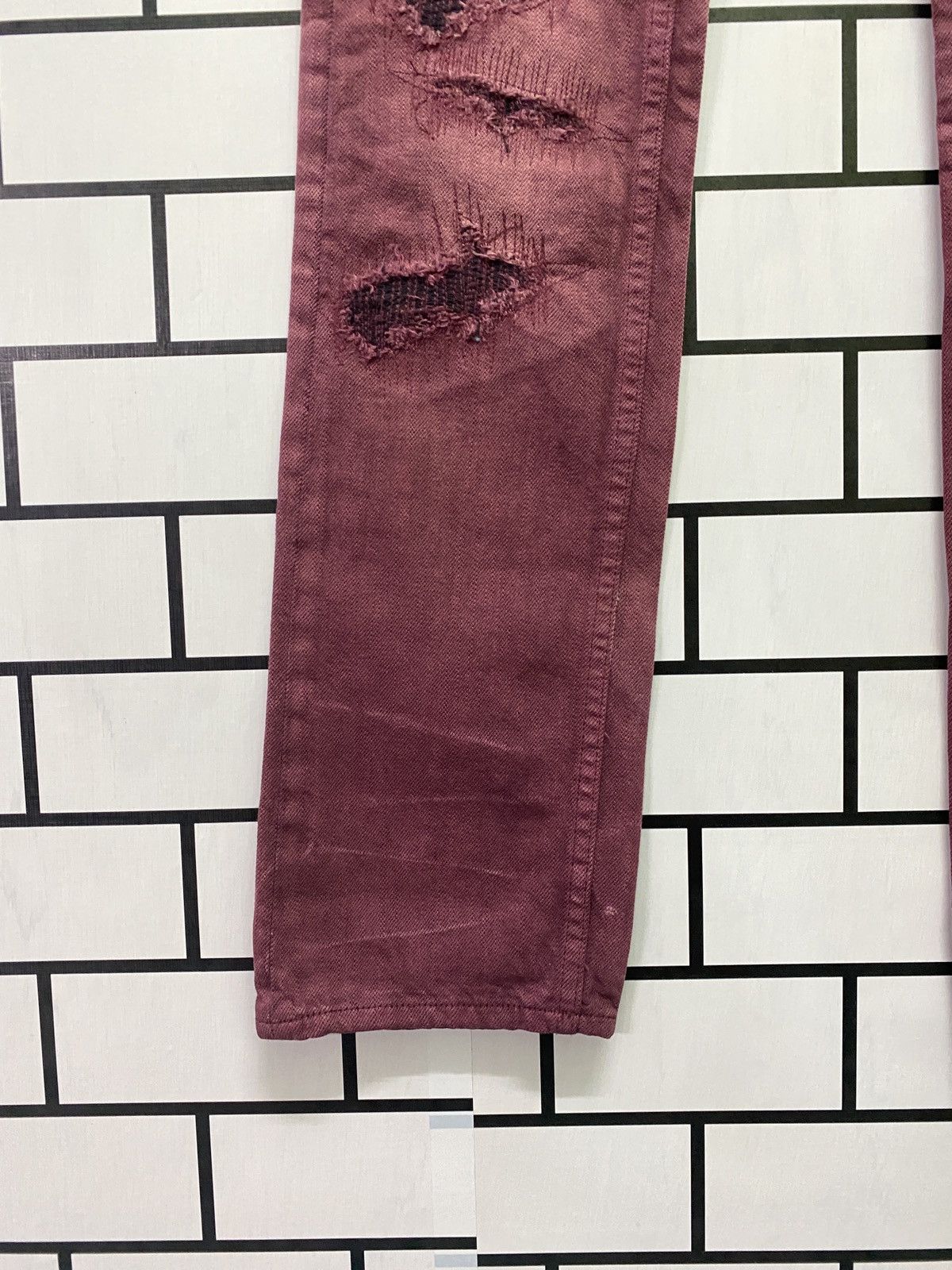 Tornado Mart Japanese Brand TORNADO MART Low Rises Distressed Style Denim Size US 28 / EU 44 - 10 Thumbnail