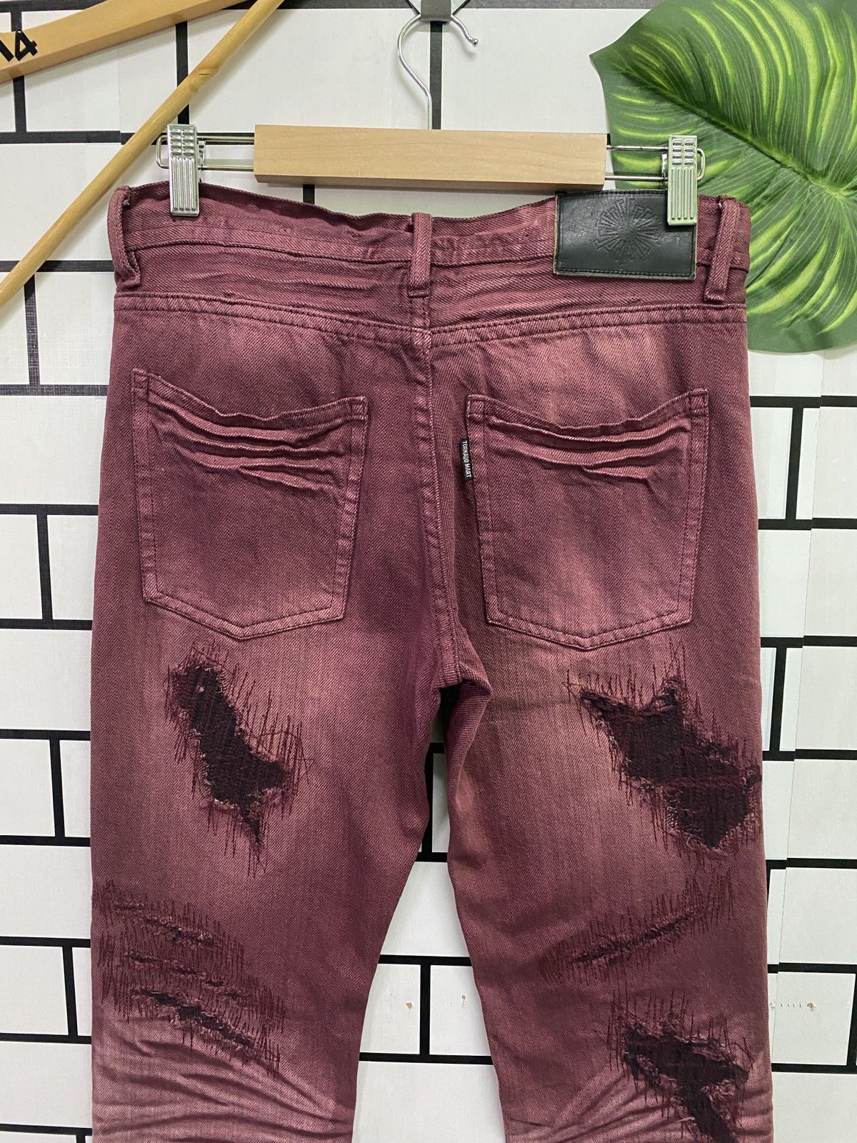 Tornado Mart Japanese Brand TORNADO MART Low Rises Distressed Style Denim Size US 28 / EU 44 - 12 Thumbnail
