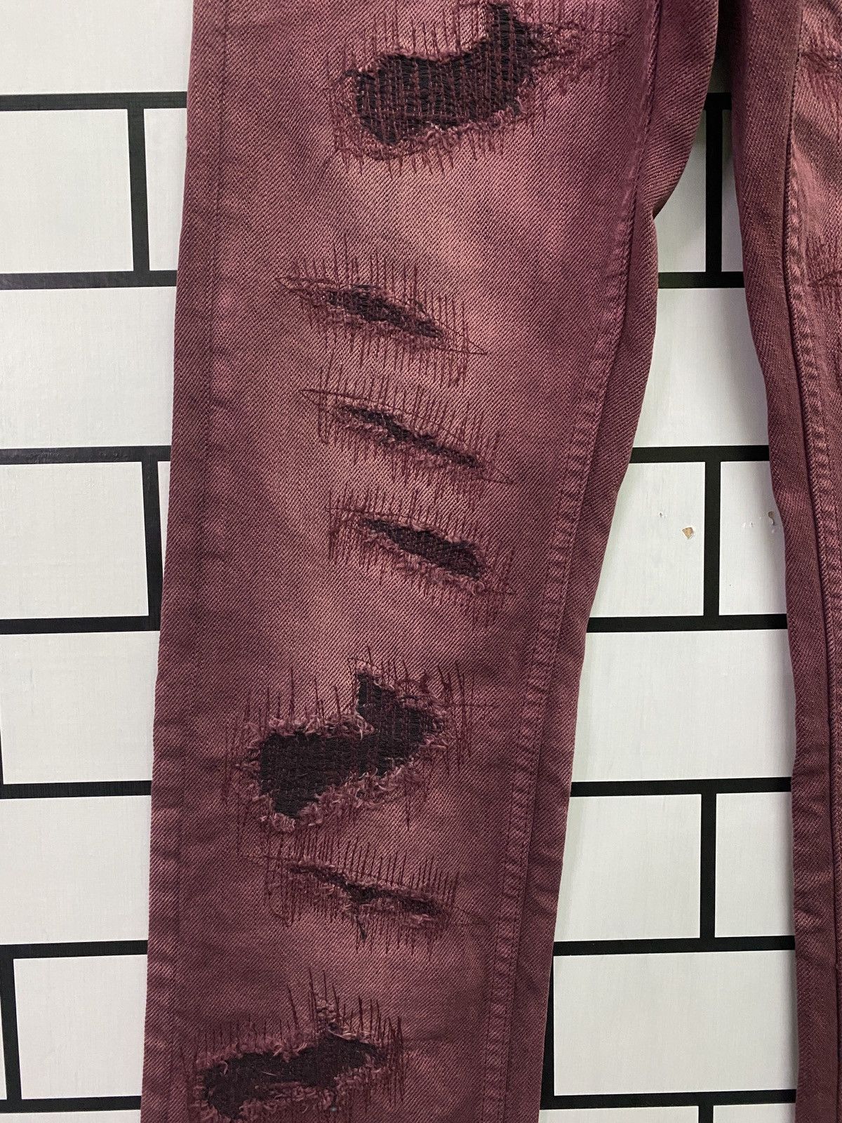 Tornado Mart Japanese Brand TORNADO MART Low Rises Distressed Style Denim Size US 28 / EU 44 - 7 Thumbnail