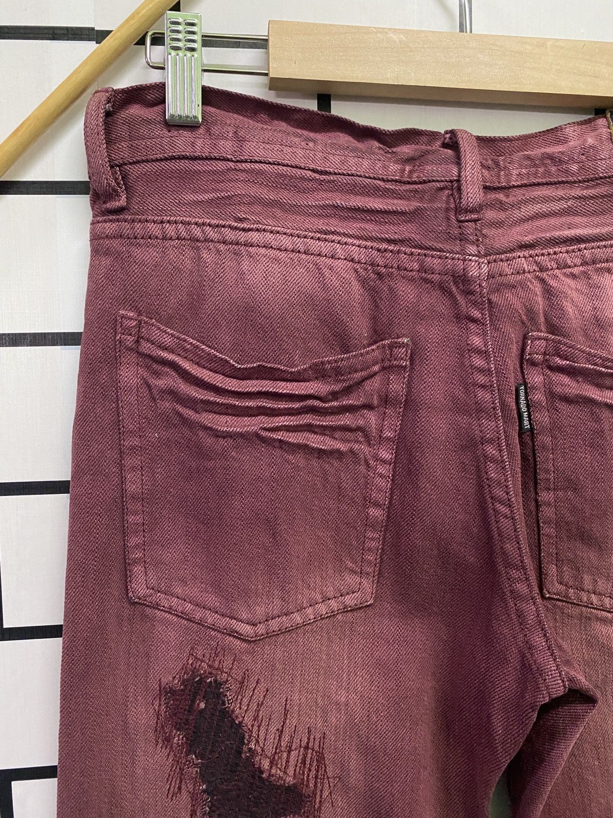 Tornado Mart Japanese Brand TORNADO MART Low Rises Distressed Style Denim Size US 28 / EU 44 - 13 Thumbnail