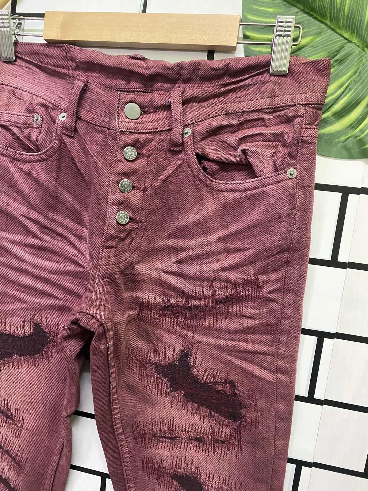 Tornado Mart Japanese Brand TORNADO MART Low Rises Distressed Style Denim Size US 28 / EU 44 - 6 Thumbnail