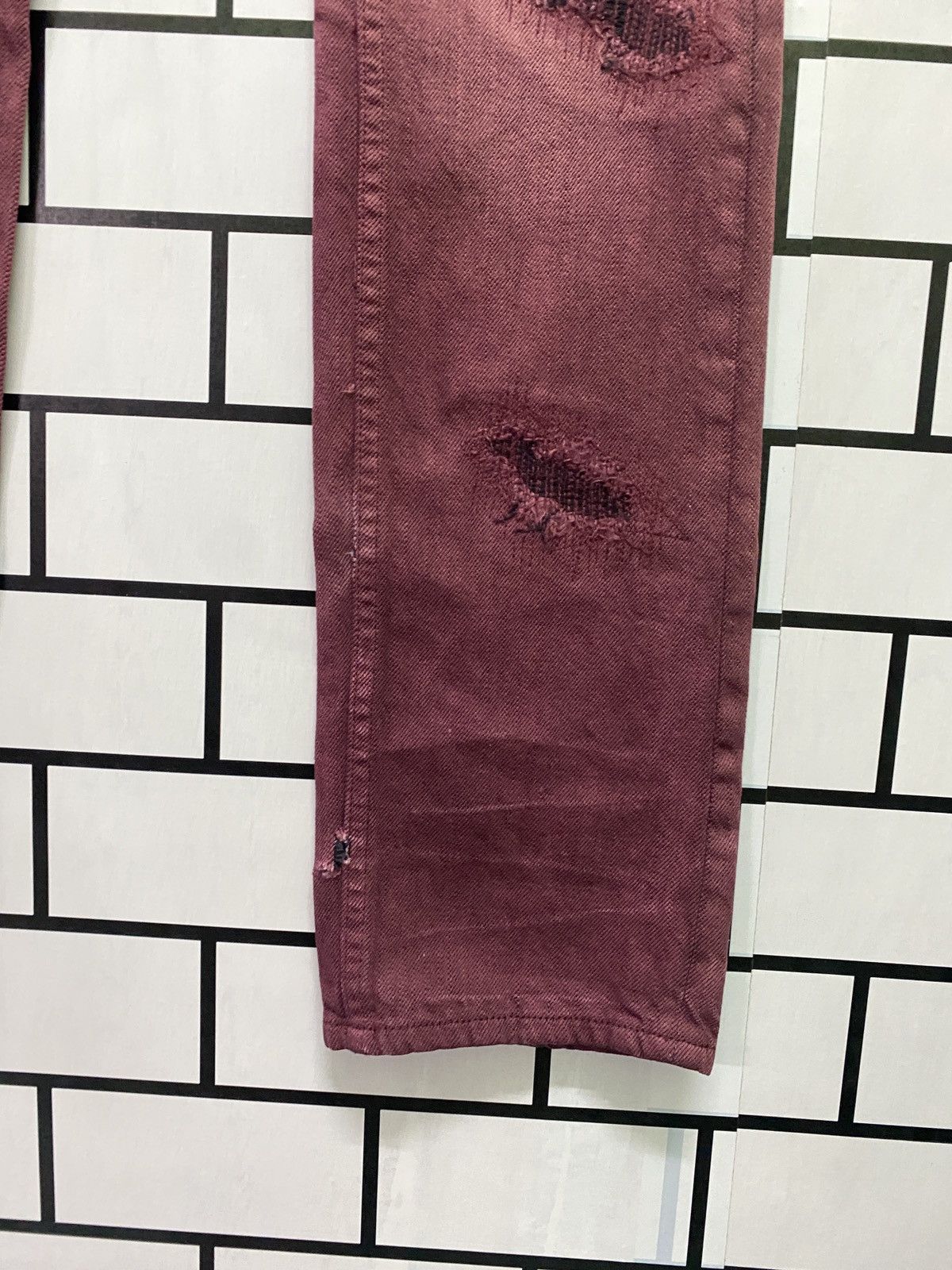 Tornado Mart Japanese Brand TORNADO MART Low Rises Distressed Style Denim Size US 28 / EU 44 - 9 Thumbnail