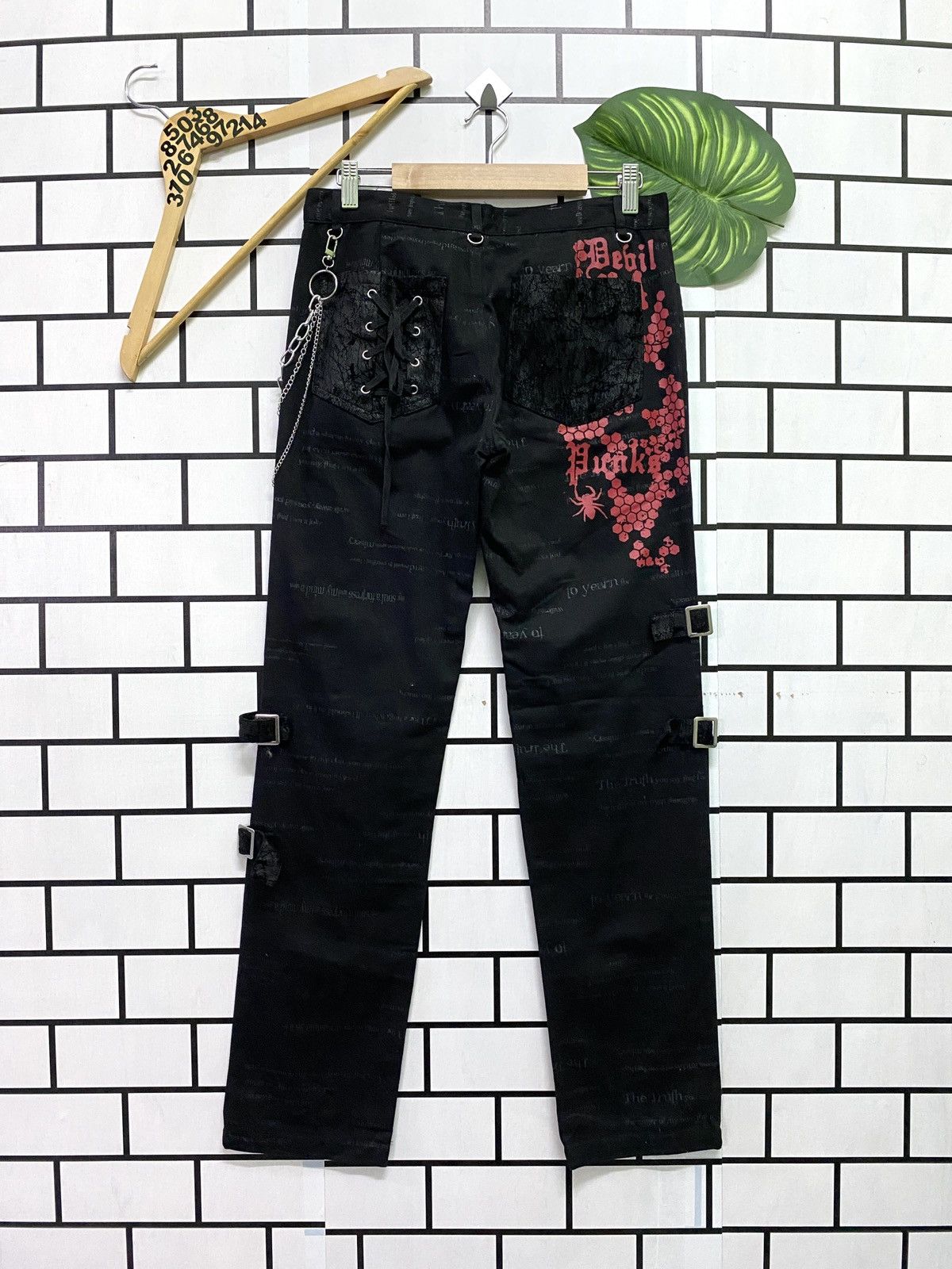 Japanese Brand × Seditionaries Japanese Brand GLP Punk Bondage Devil Pants Size US 29 - 2 Thumbnail