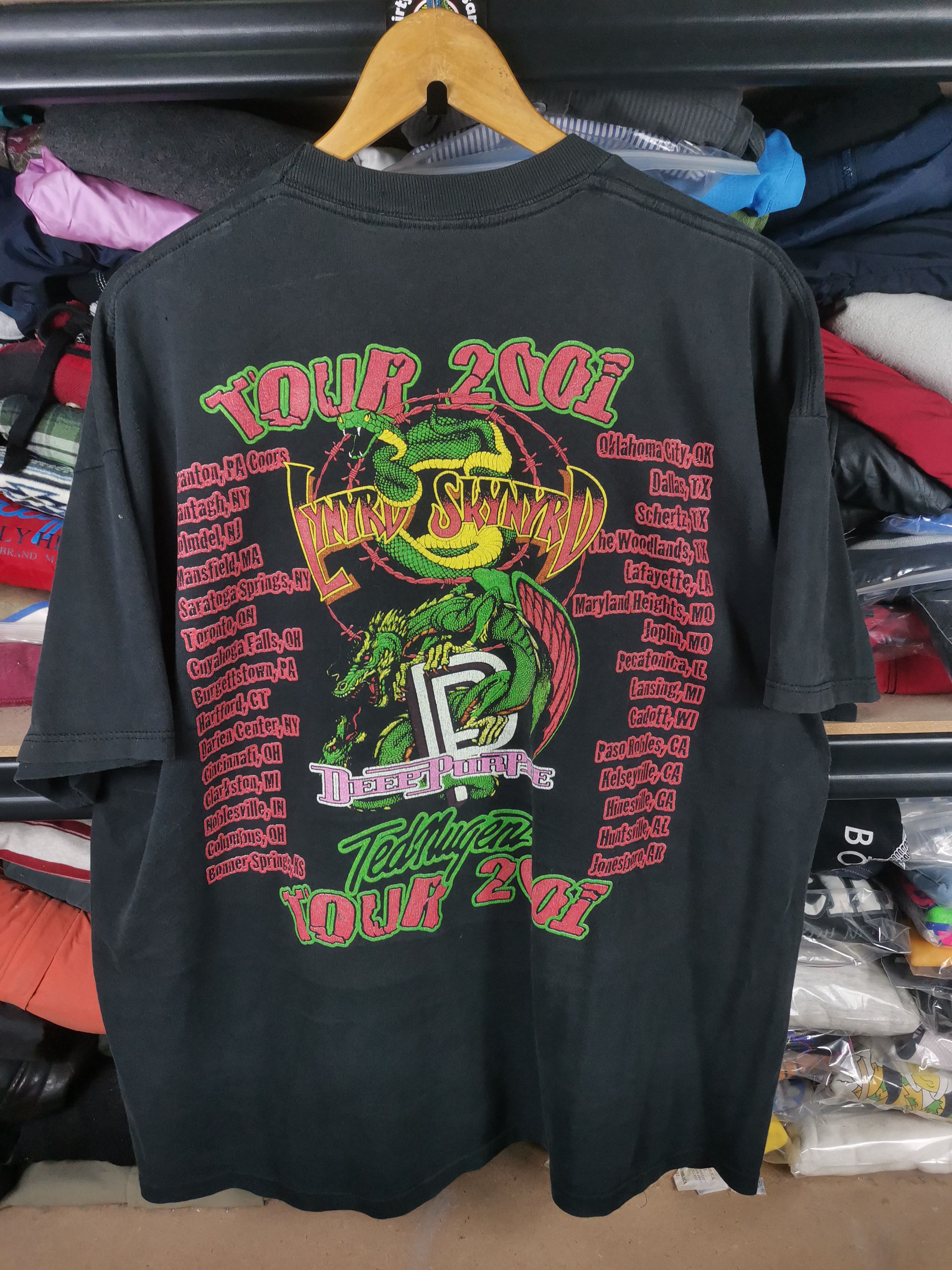 Band Tees Vintage 90s Lynyrd Skynyrd Tour Tees Tshirt Size US XL / EU 56 / 4 - 2 Thumbnail