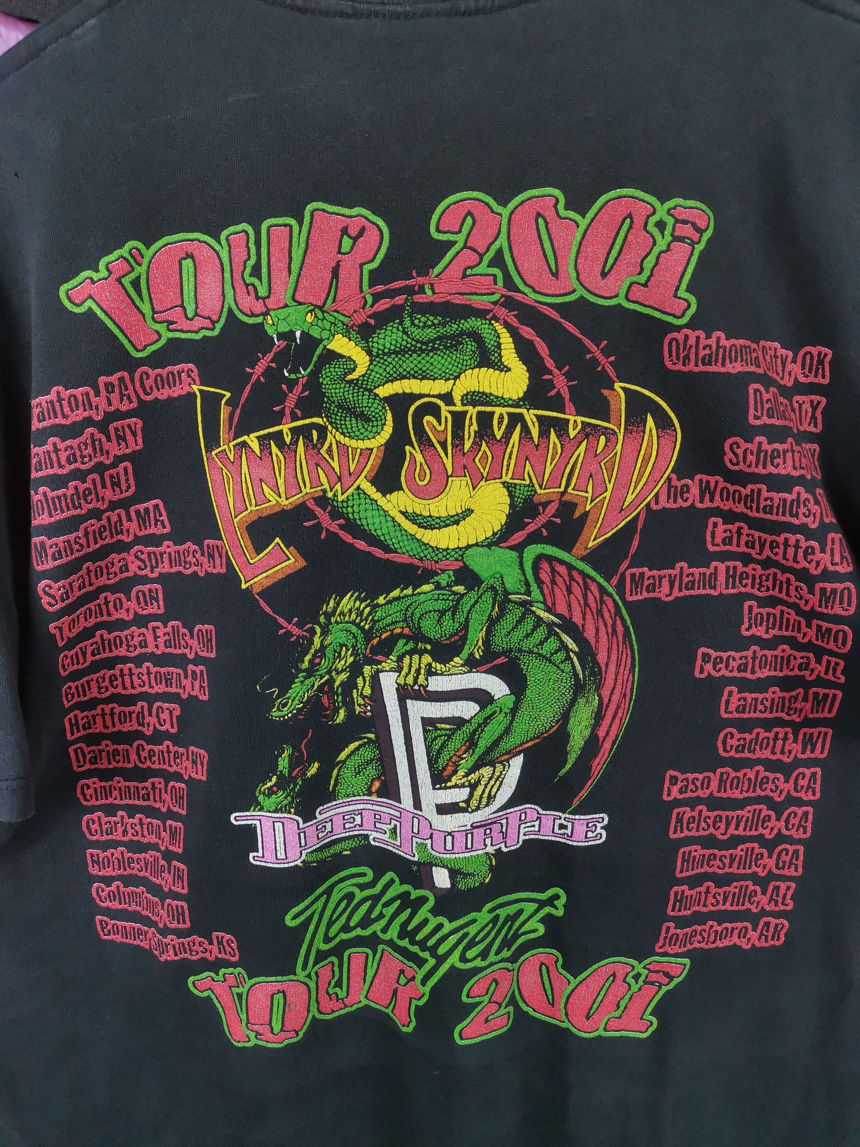 Band Tees Vintage 90s Lynyrd Skynyrd Tour Tees Tshirt Size US XL / EU 56 / 4 - 3 Thumbnail