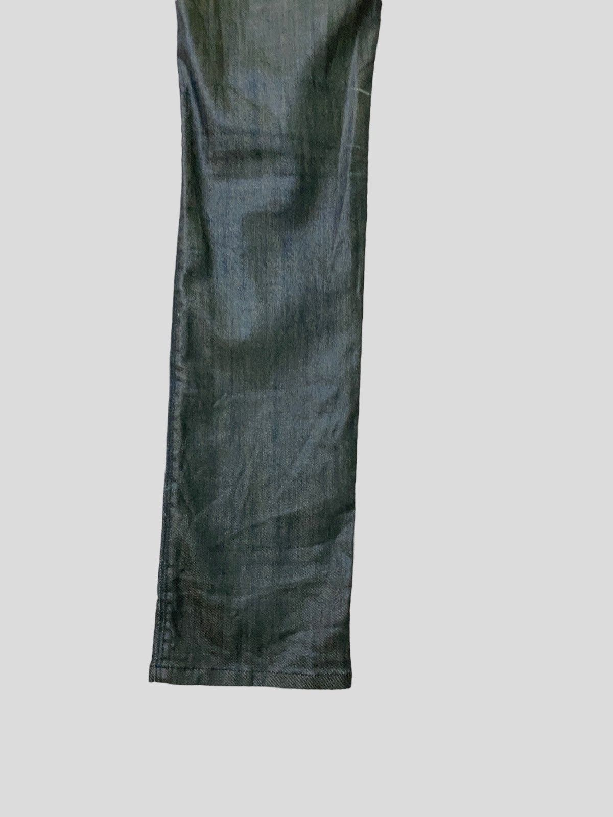 Japanese Brand × Vintage Waxed BACK NUMBER Skinny Low Rise Denim Size US 26 / EU 42 - 14 Thumbnail