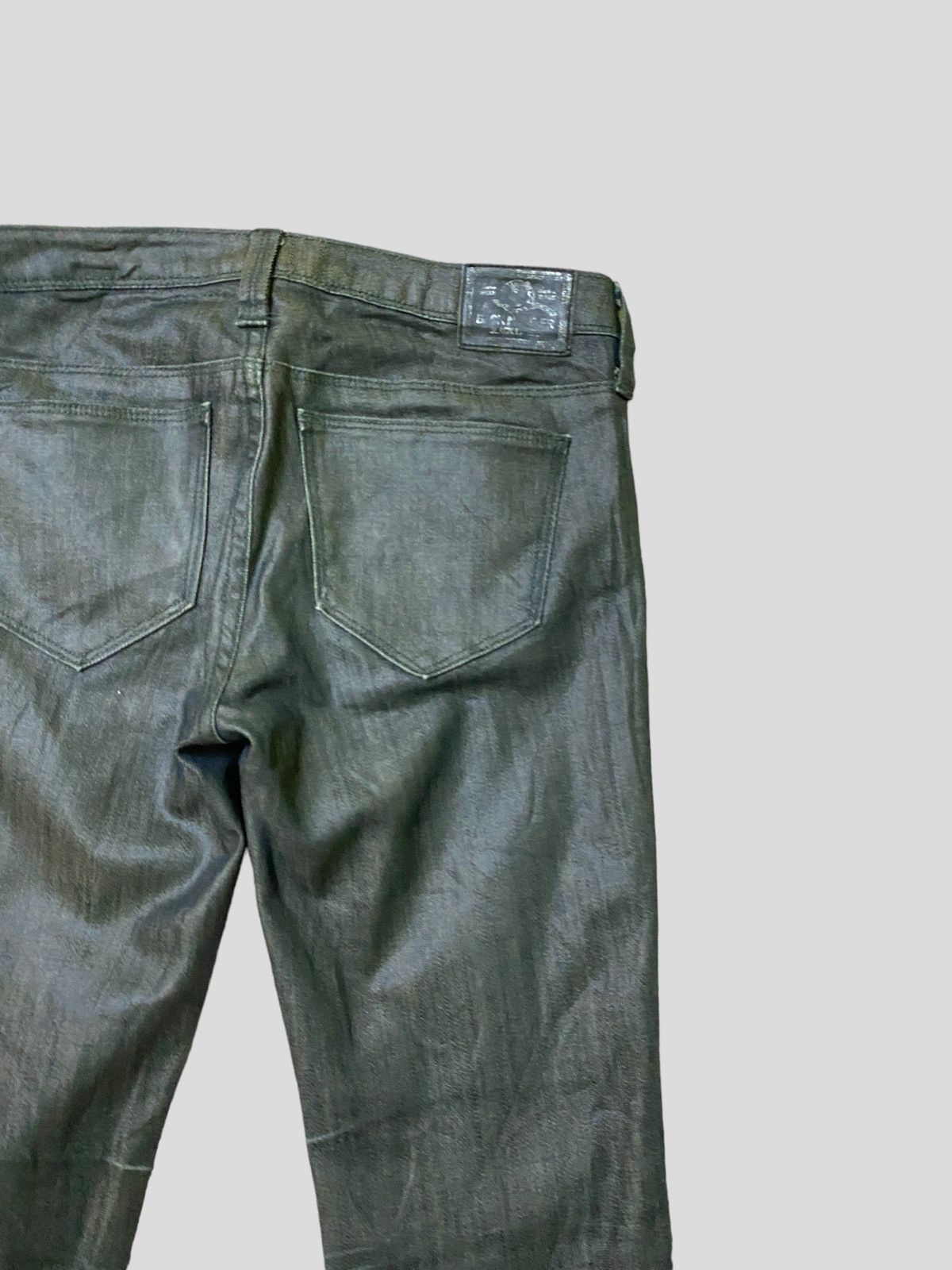 Japanese Brand × Vintage Waxed BACK NUMBER Skinny Low Rise Denim Size US 26 / EU 42 - 10 Thumbnail