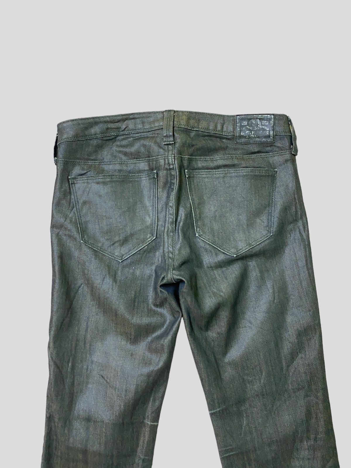 Japanese Brand × Vintage Waxed BACK NUMBER Skinny Low Rise Denim Size US 26 / EU 42 - 9 Thumbnail