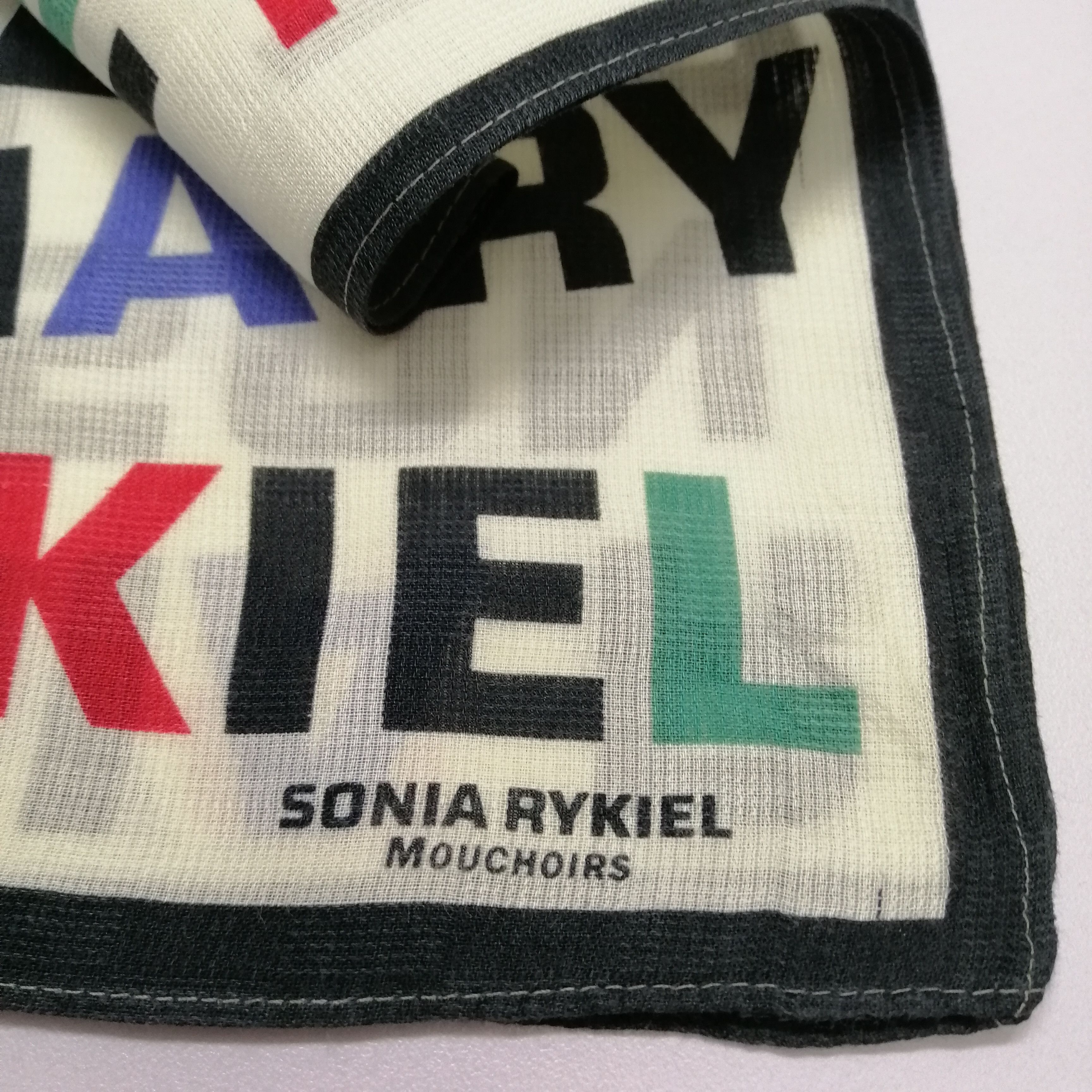 Sonia Rykiel × Vintage Sonia Rykiel Handkerchief/Neckerchief/Bandana-KD2100 Size ONE SIZE - 4 Thumbnail