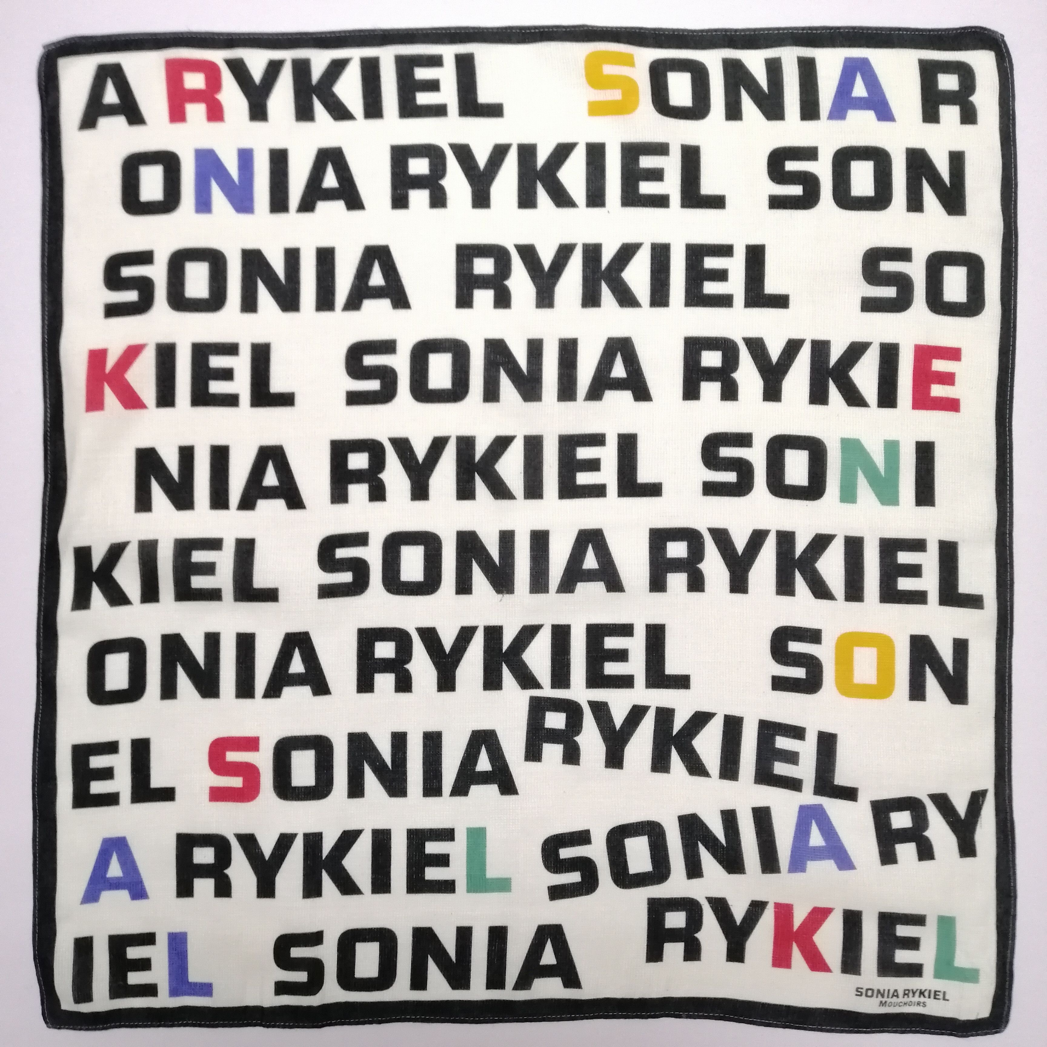 Sonia Rykiel × Vintage Sonia Rykiel Handkerchief/Neckerchief/Bandana-KD2100 Size ONE SIZE - 2 Thumbnail