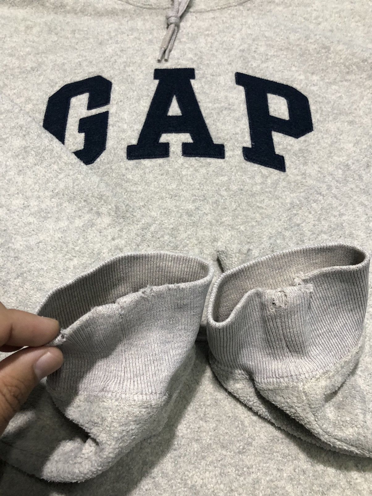 Gap Vintage GAP Fleece Hoodie sweatshirt spell out Size US M / EU 48-50 / 2 - 4 Thumbnail
