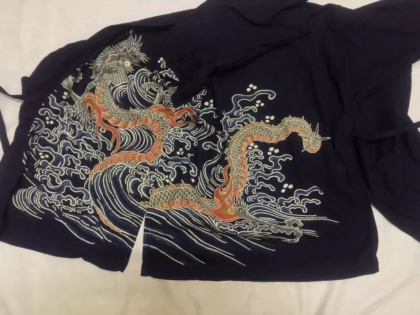 Japanese Brand 🔥RARE🔥Vintage Kimono Hanten Big Dragon Over Print Yakuza Size US M / EU 48-50 / 2 - 6 Thumbnail