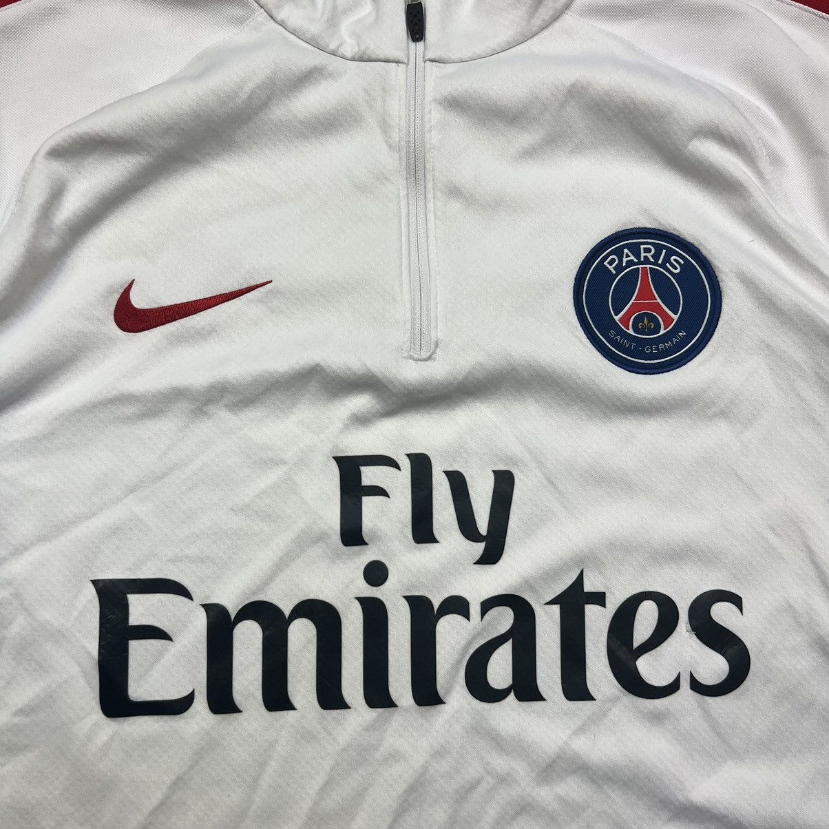 Nike Nike x PSG Paris Saint Germain Sweatshirt Zip White Logo Size US XL / EU 56 / 4 - 4 Thumbnail