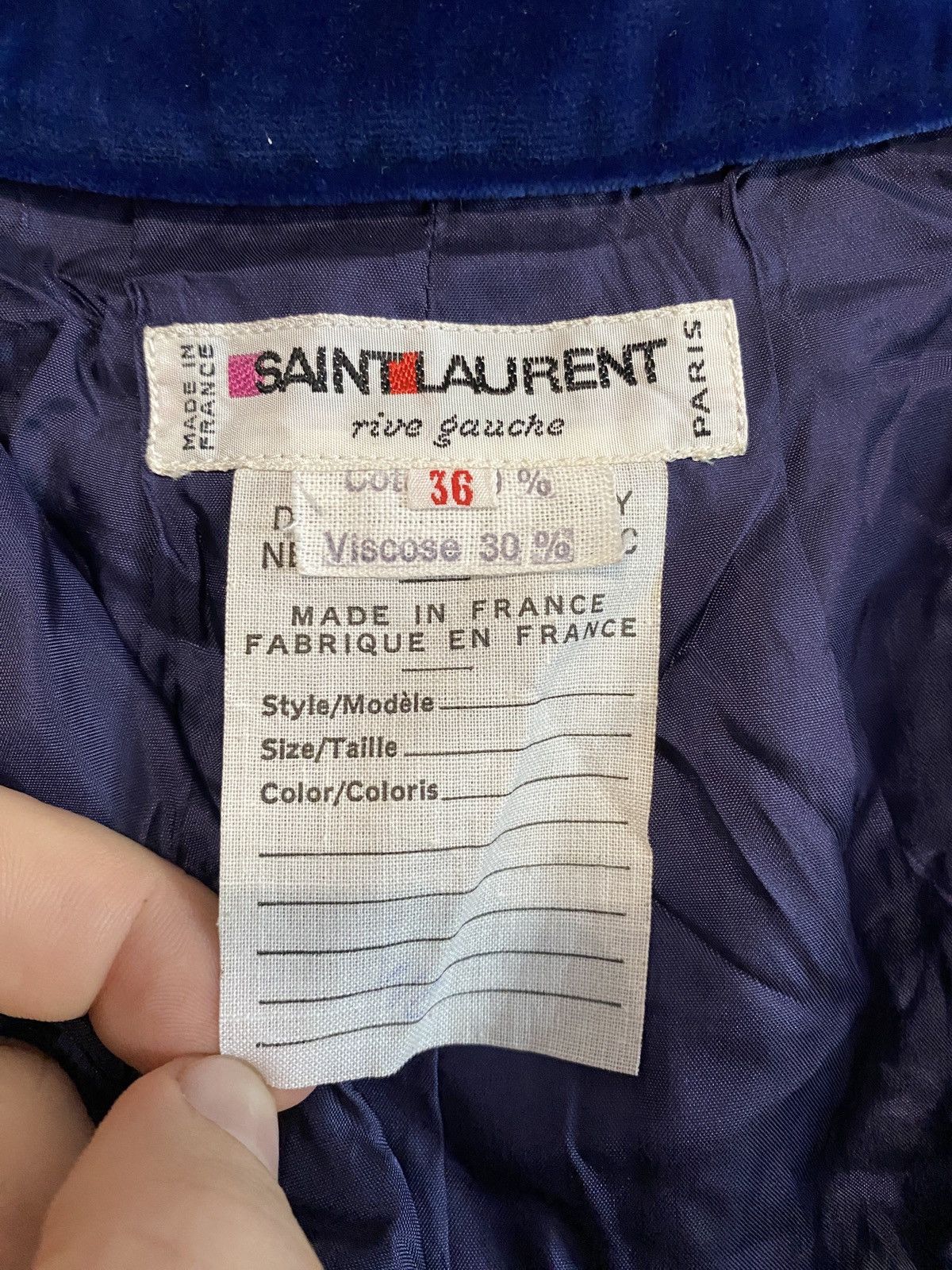 Saint Laurent Paris × Vintage Vintage Skirt Saint Laurent Paris 70’s Size 26" / US 2 / IT 38 - 7 Thumbnail