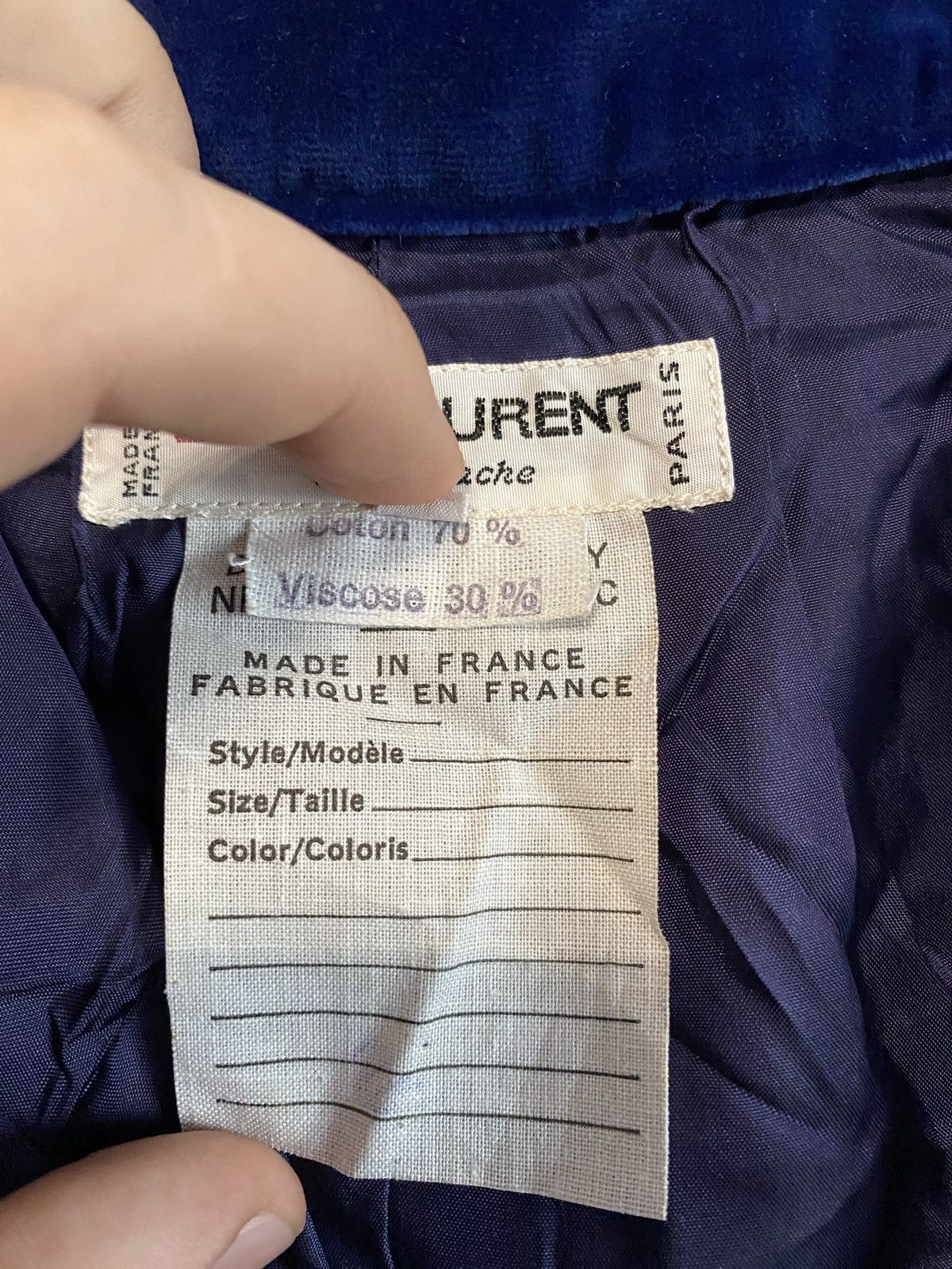 Saint Laurent Paris × Vintage Vintage Skirt Saint Laurent Paris 70’s Size 26" / US 2 / IT 38 - 9 Thumbnail