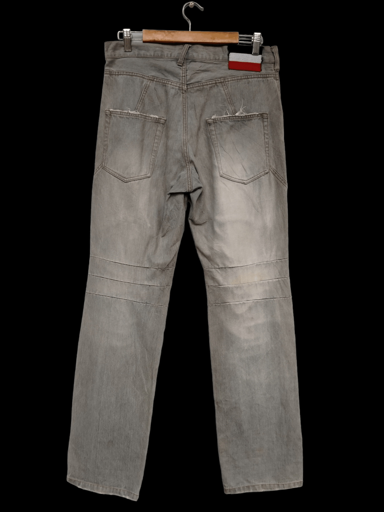 PPFM Vintage PPFM Distressed Biker Denim Jeans Size US 32 / EU 48 - 2 Thumbnail