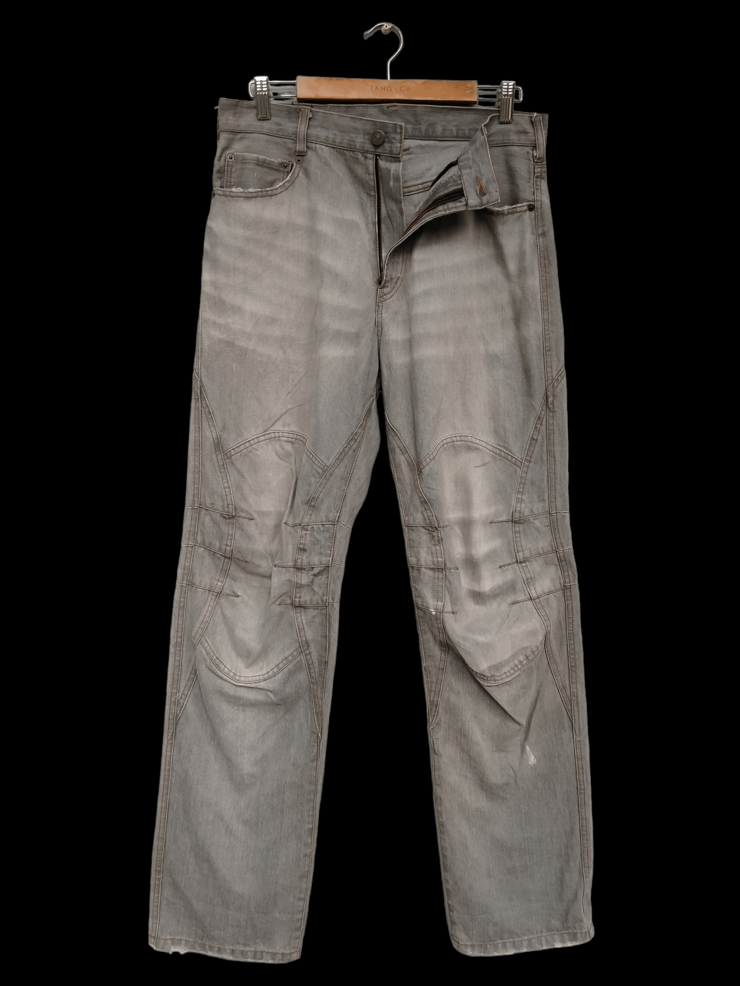 PPFM Vintage PPFM Distressed Biker Denim Jeans Size US 32 / EU 48 - 3 Thumbnail