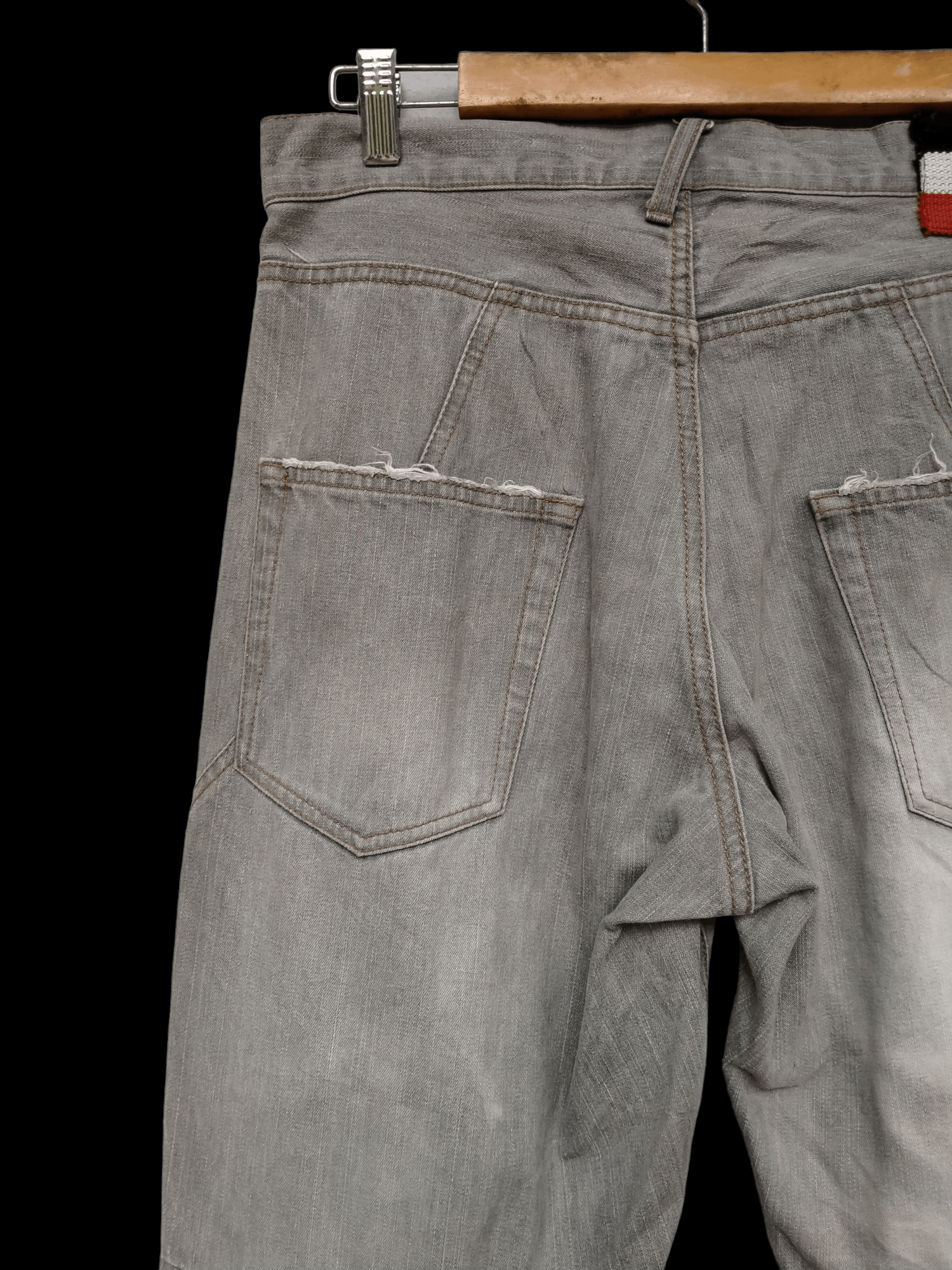 PPFM Vintage PPFM Distressed Biker Denim Jeans Size US 32 / EU 48 - 12 Thumbnail