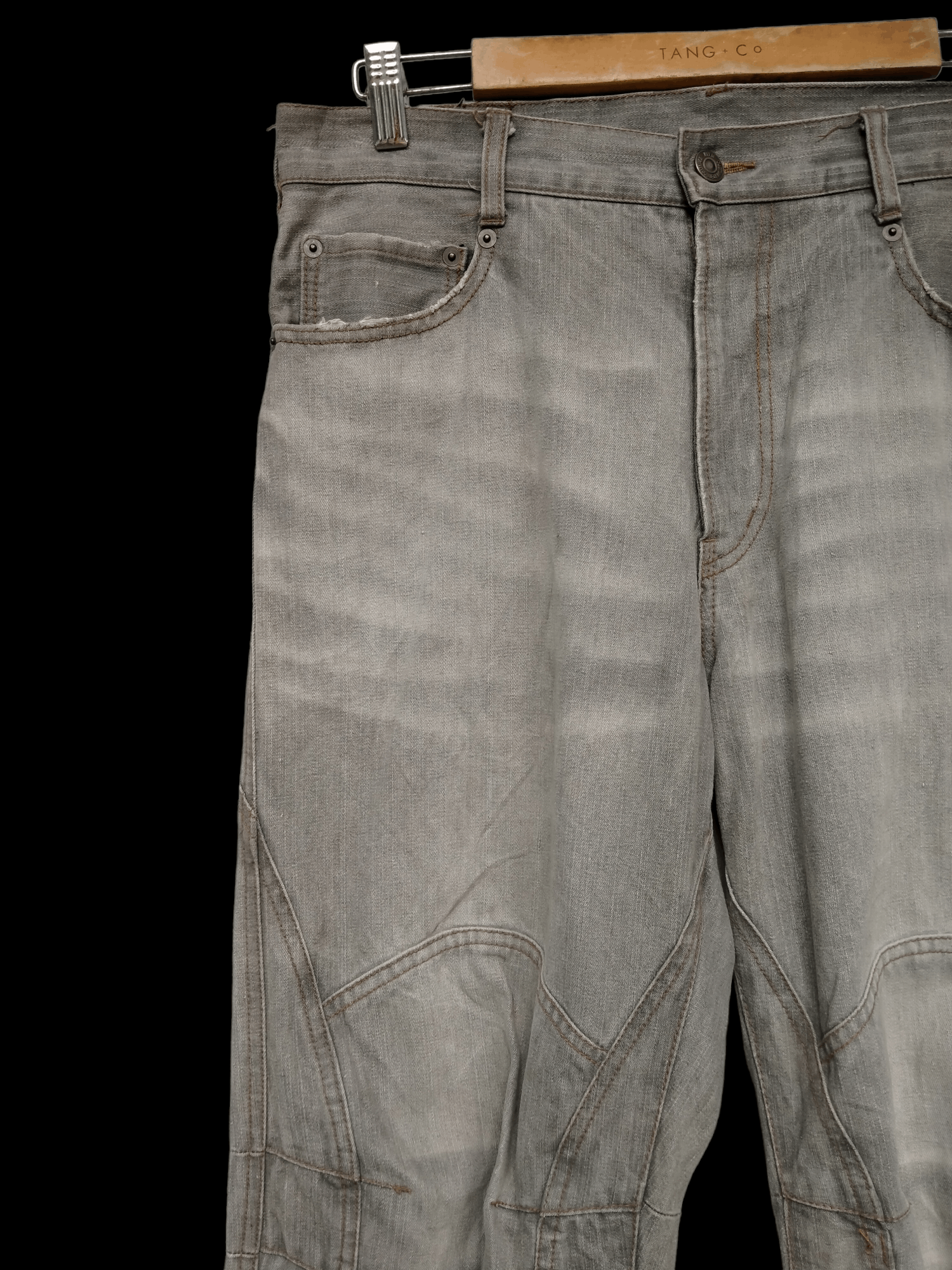 PPFM Vintage PPFM Distressed Biker Denim Jeans Size US 32 / EU 48 - 5 Thumbnail