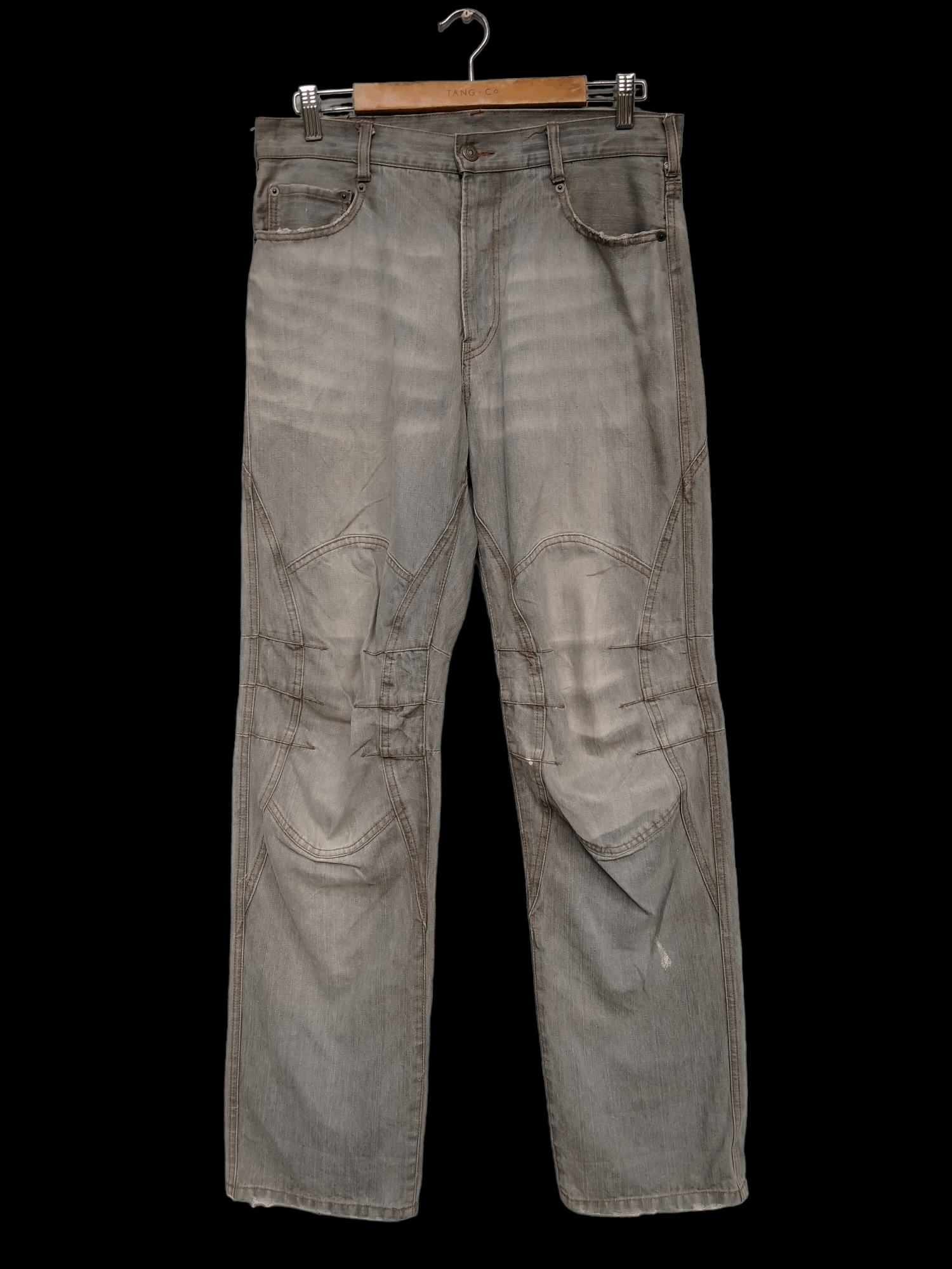 PPFM Vintage PPFM Distressed Biker Denim Jeans Size US 32 / EU 48 - 1 Thumbnail