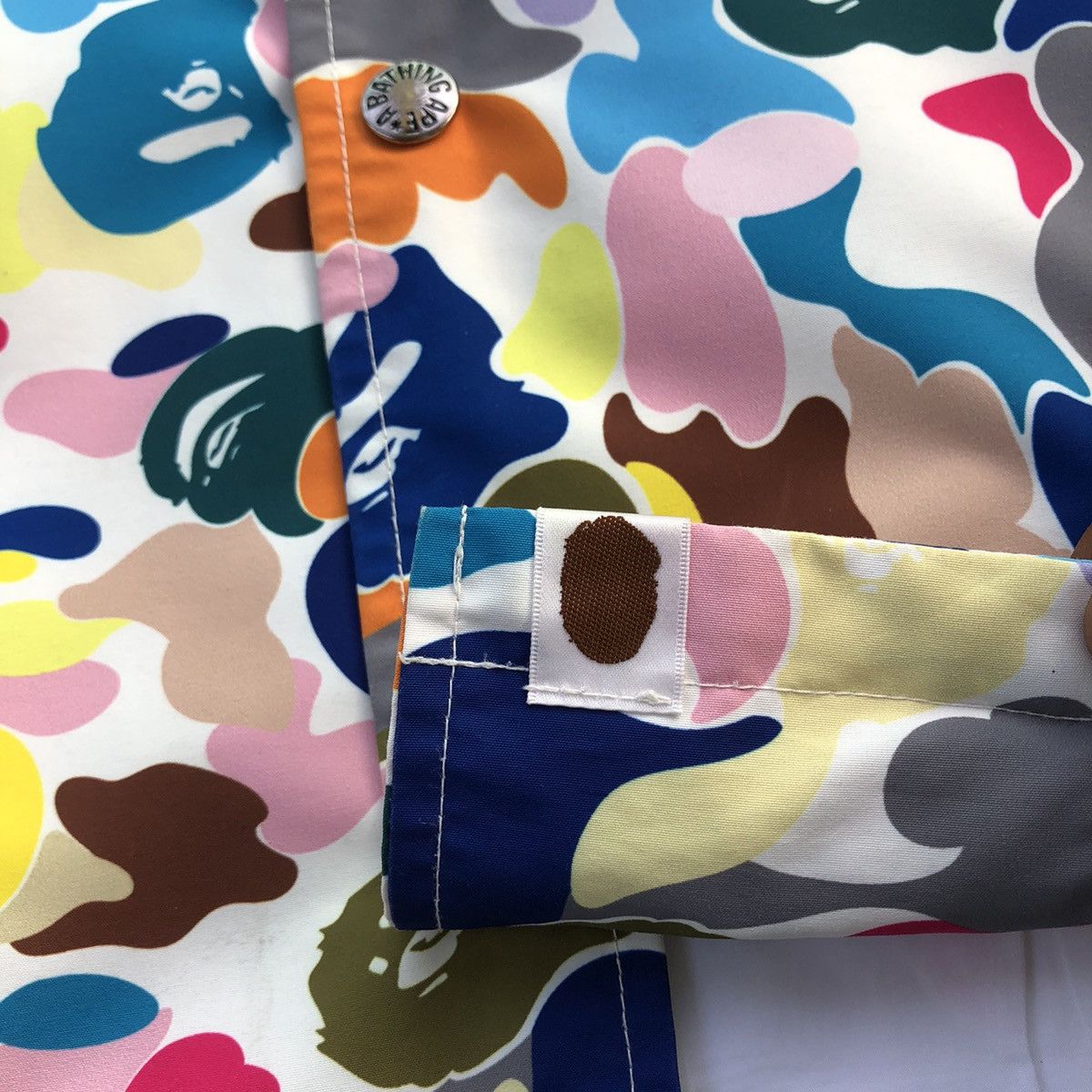 Bape Multi Camo College Coach Jacket Size US L / EU 52-54 / 3 - 9 Thumbnail