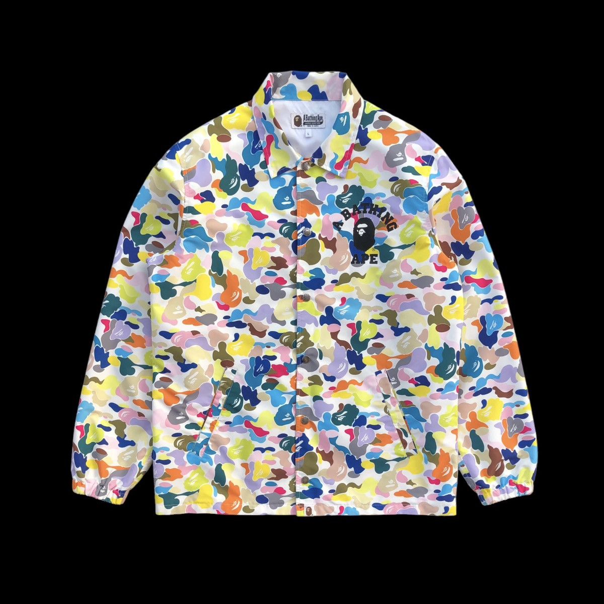 Bape Multi Camo College Coach Jacket Size US L / EU 52-54 / 3 - 12 Thumbnail