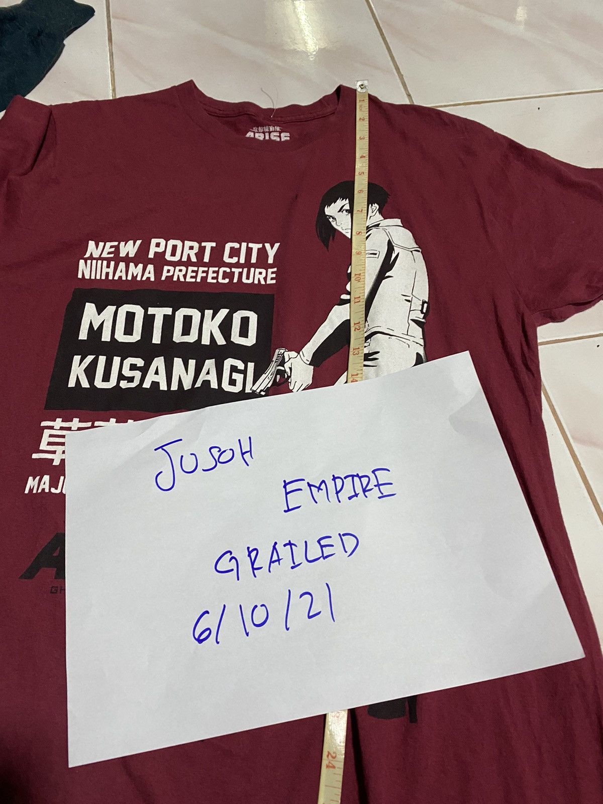 Other 🔥DHL SHIPPING🔥GHOST IN THE SHELL MOTOKO KUSANAGI SHIRTS Size US L / EU 52-54 / 3 - 6 Thumbnail