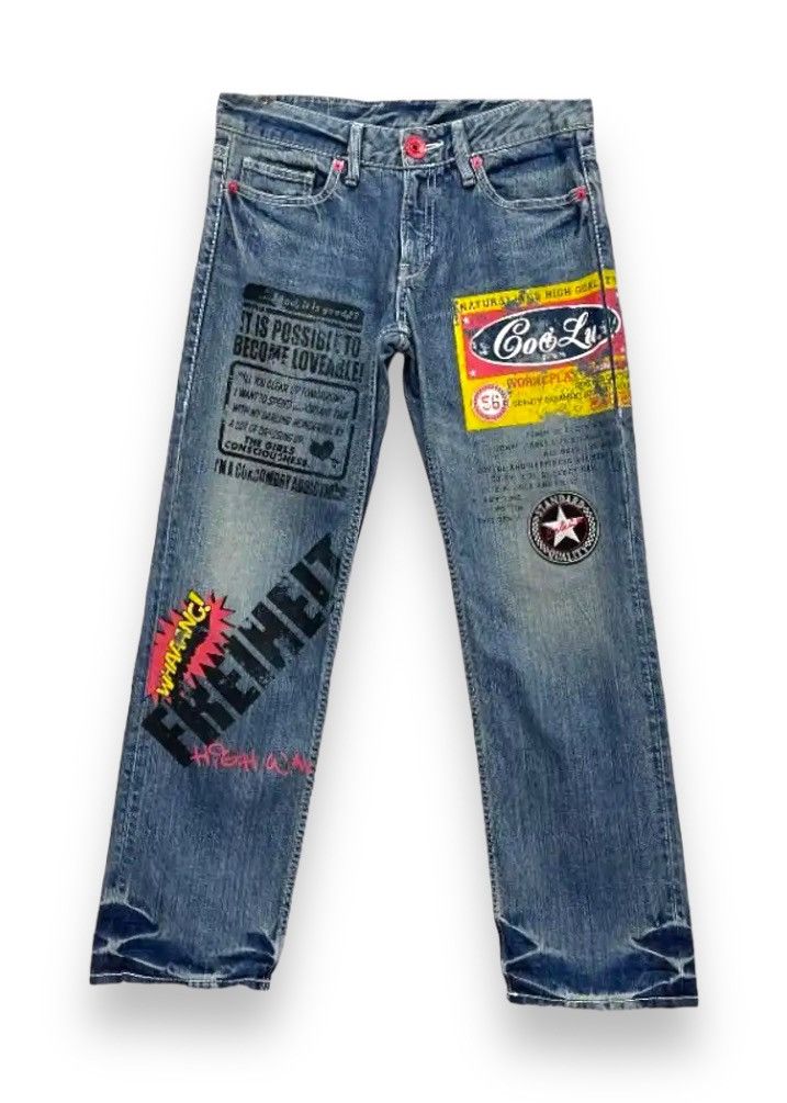 Japanese Brand 🔥90’s Legitimate Denim CO&LU Art Hysteric Glamour Style! Size US 30 / EU 46 - 2 Thumbnail