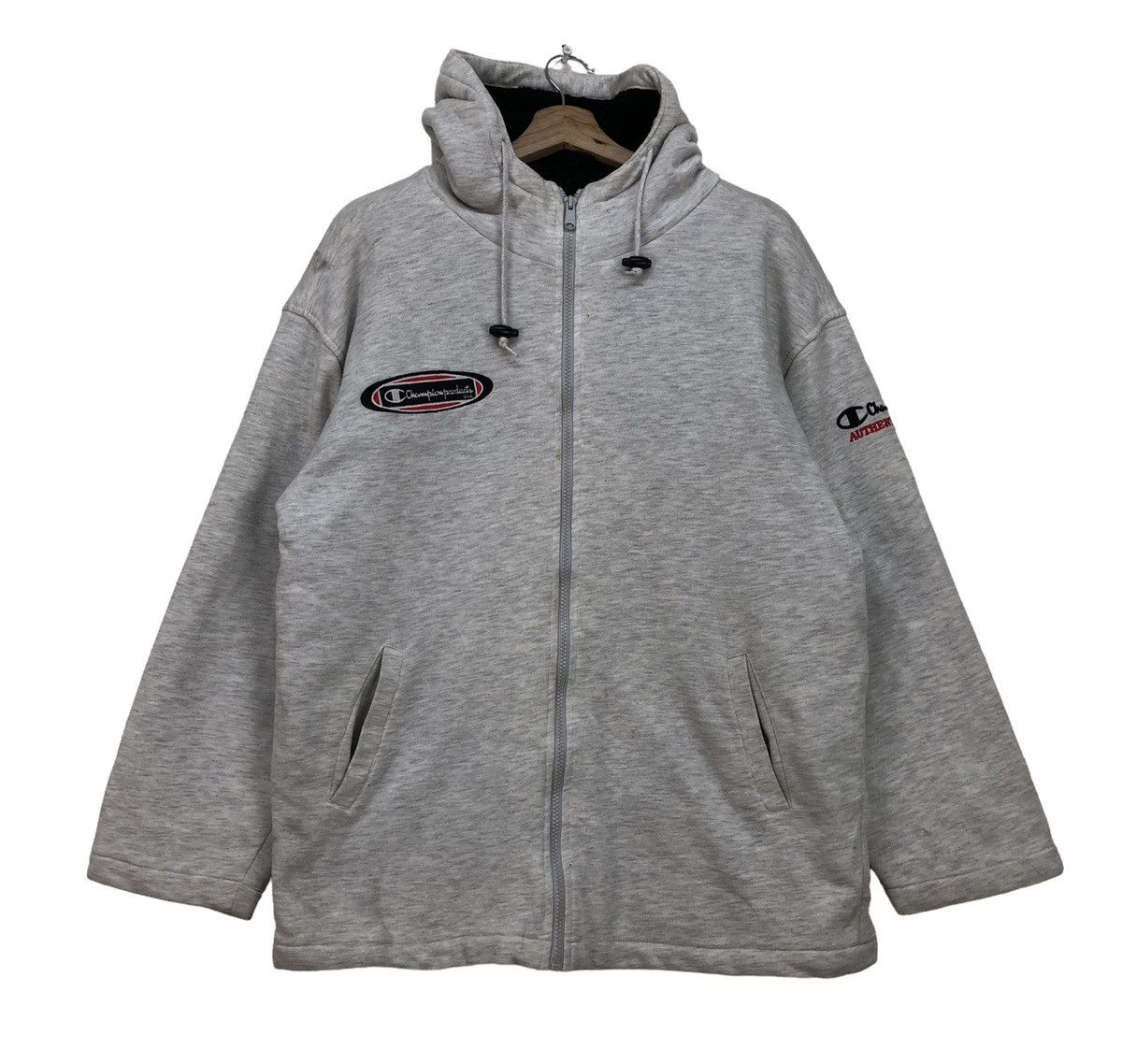 Vintage Champion Product Usa Hooded Jacket