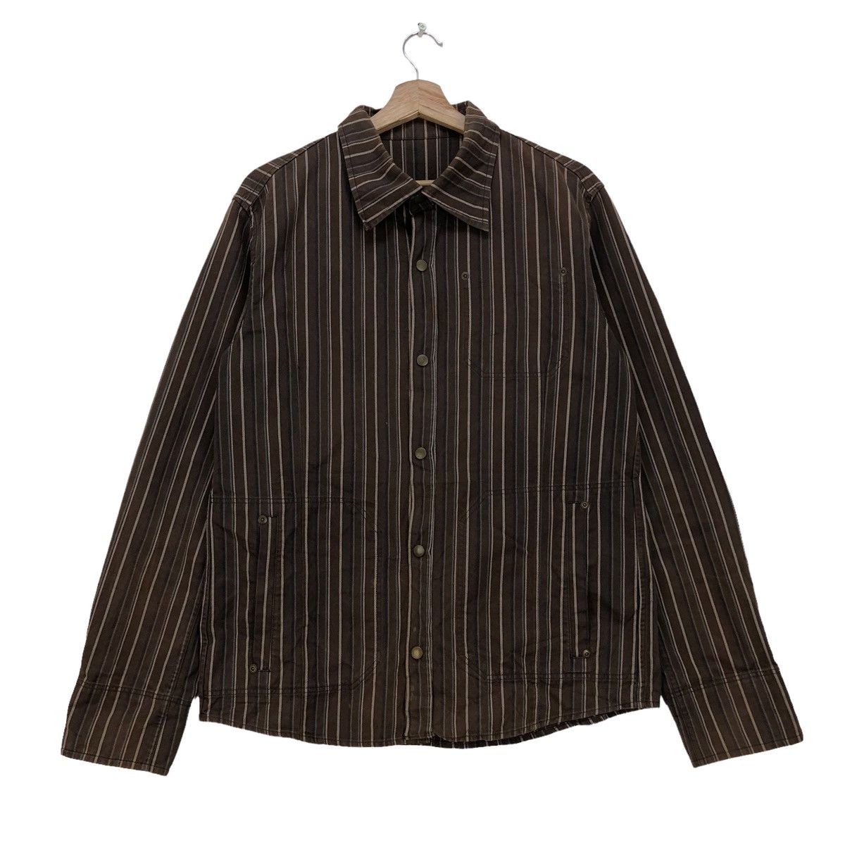 Japanese Brand 🔥Japanese Brand Nicole Club Stripes Western Snap Button Size US M / EU 48-50 / 2 - 1 Thumbnail