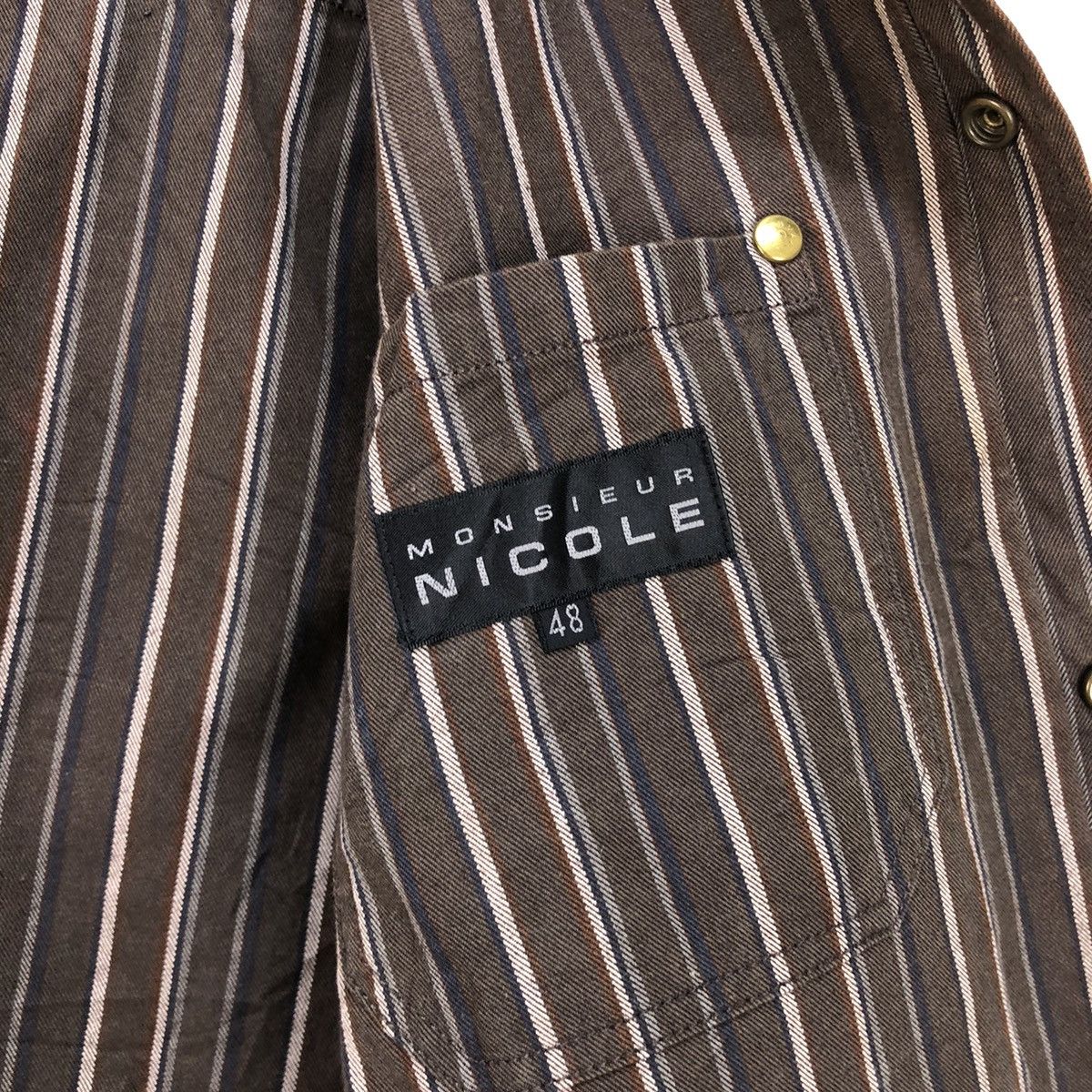 Japanese Brand 🔥Japanese Brand Nicole Club Stripes Western Snap Button Size US M / EU 48-50 / 2 - 7 Thumbnail