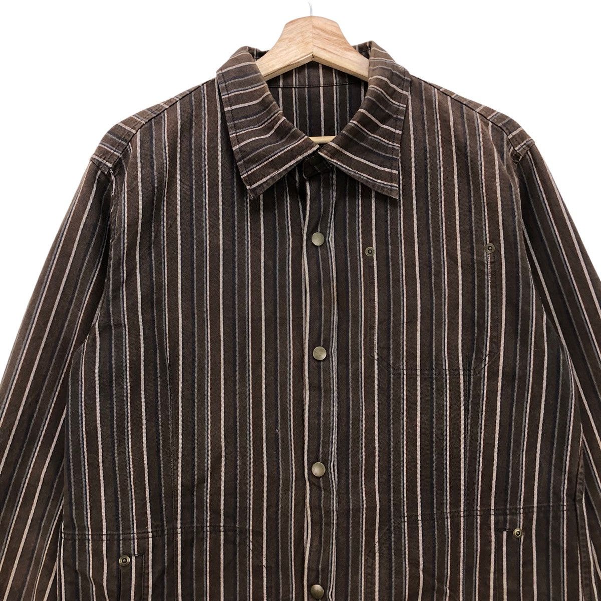 Japanese Brand 🔥Japanese Brand Nicole Club Stripes Western Snap Button Size US M / EU 48-50 / 2 - 3 Thumbnail
